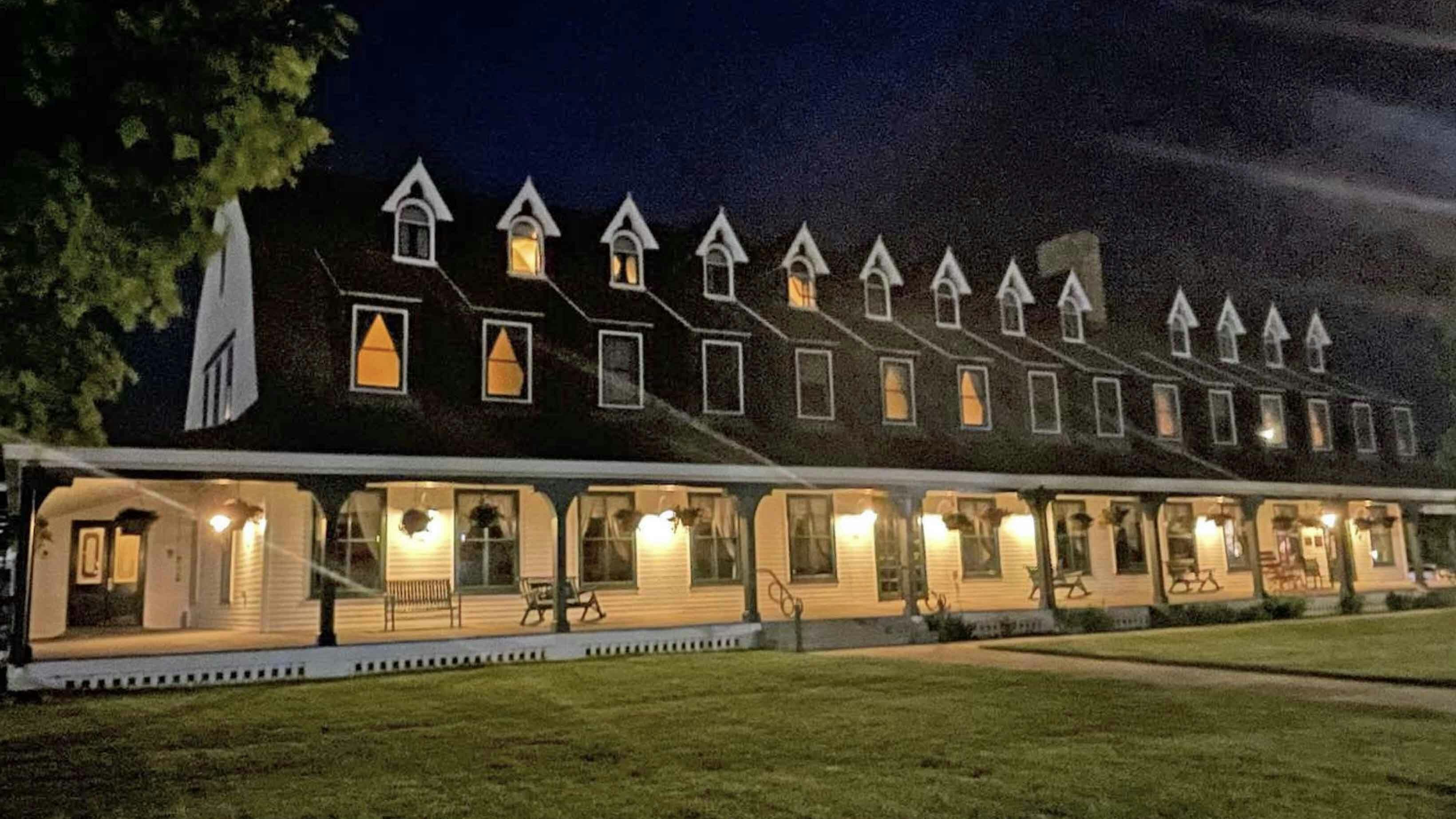 The historic Sheridan Inn is considered one of Wyoming's most haunted hotels.