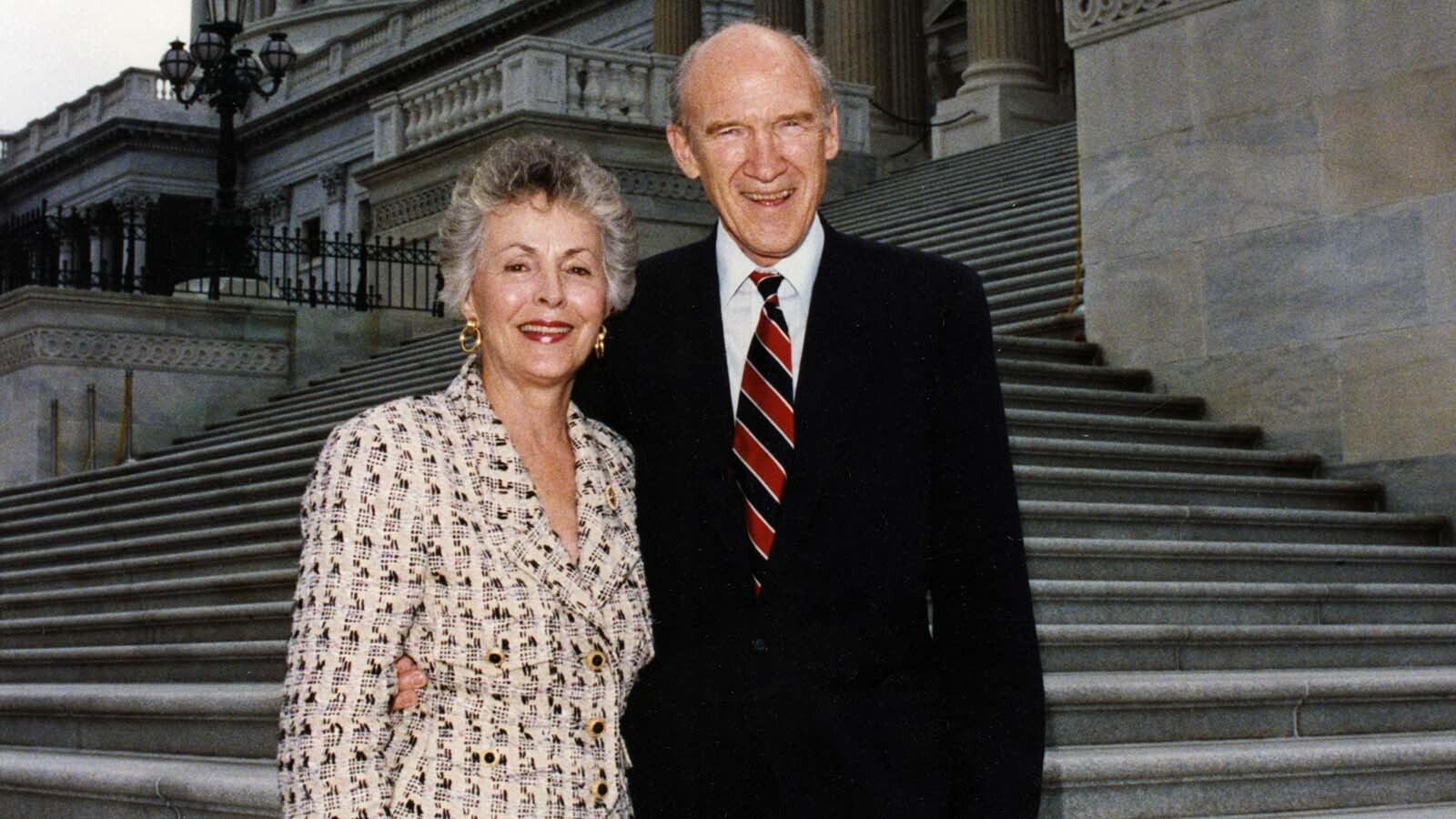 Alan Simpson served in the United States Senate from 1979 until 1997. Simpson and his wife, Ann, celebrate their 70th wedding anniversary this month.