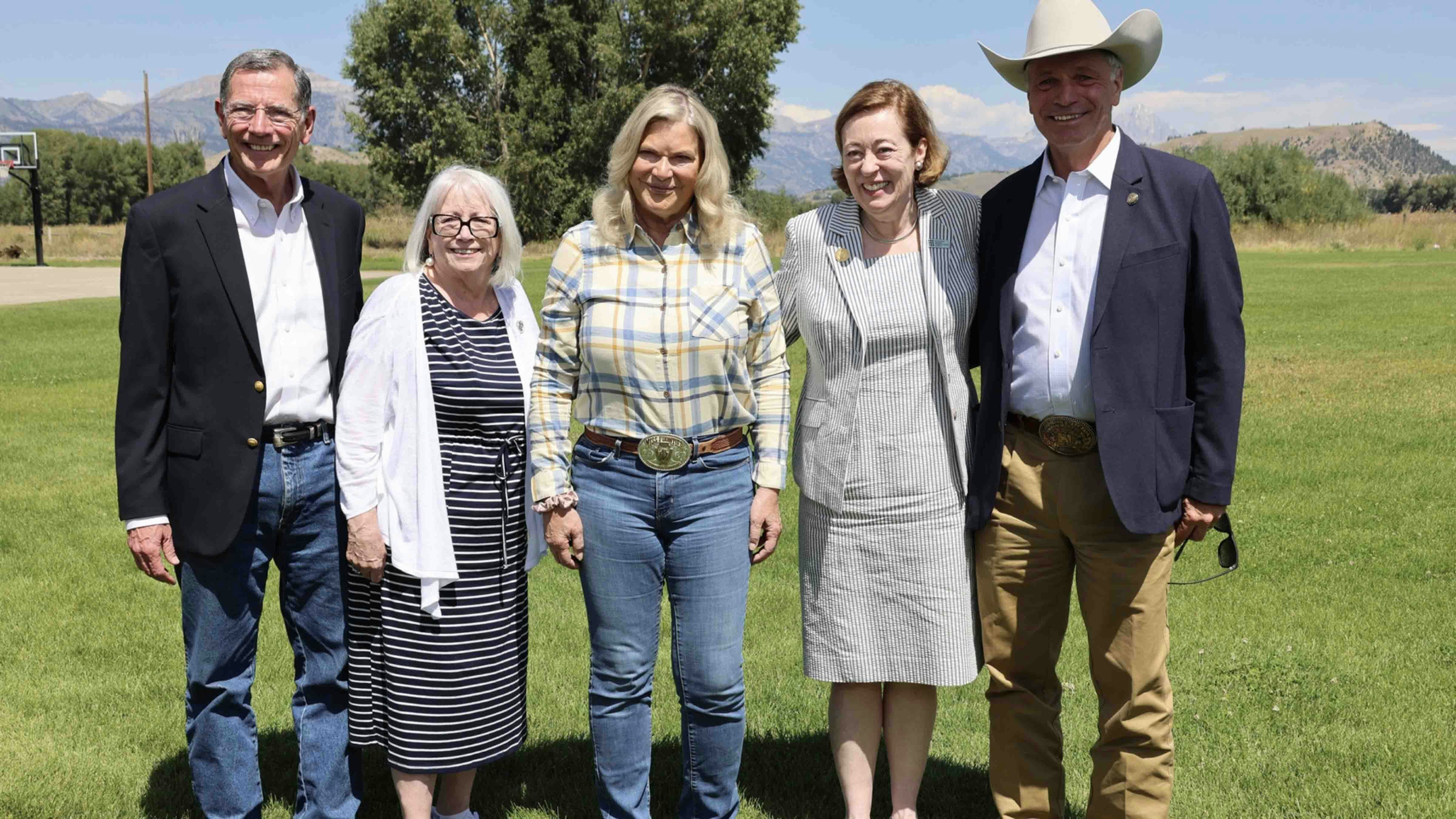 U.S. Sen. John Barrasso, Diana Enzi, U.S. Sen. Cynthia Lummis, Catherine Allgor, Wyoming Gov. Mark Gordon