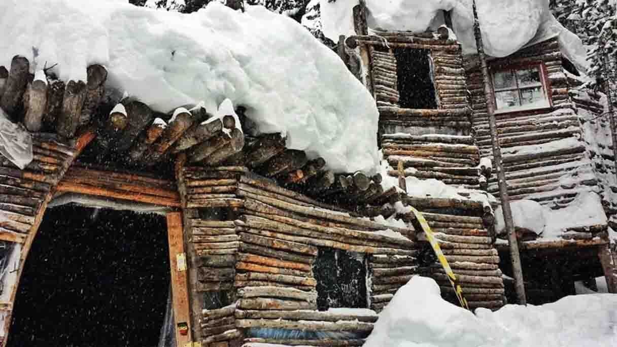 Leo's smoke shack, which once stood off the trails of Breckenridge ski resort in Colorado. In 2014, the U.S. Forest Service used explosives to demolish it.