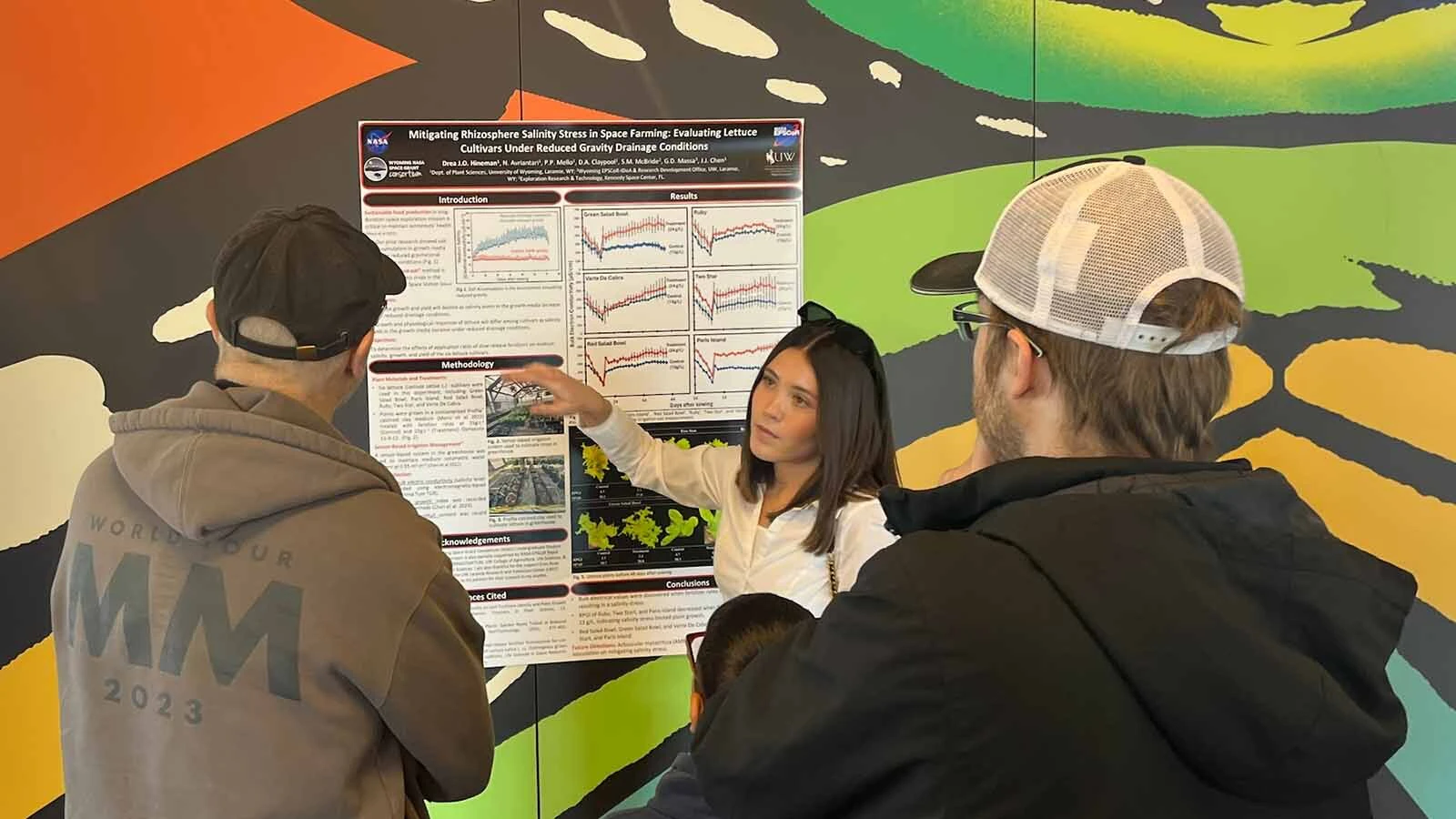 Space farming Wyomings Drea Hineman explains her space farming project at Spacepoint in Idaho which promotes space travel Courtesy photo 4 5 26