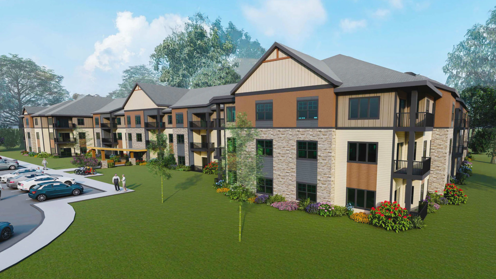 Artist rendering of the Village Cooperative of Cheyenne provided by Real Estate Equities Development.