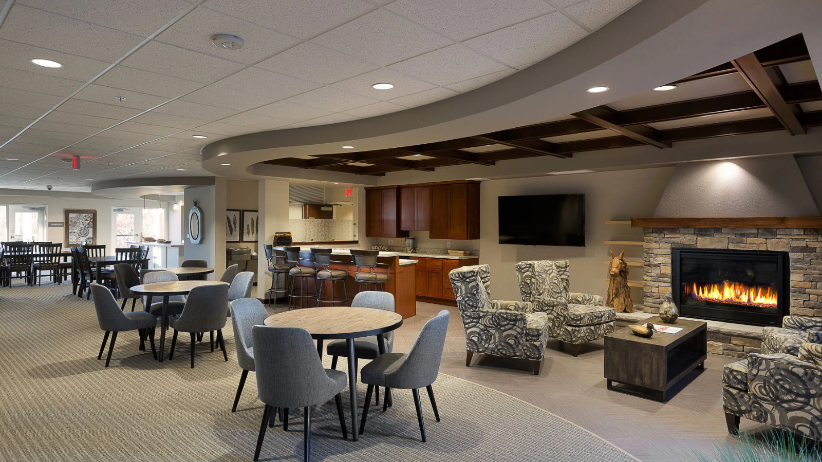 Photo of a Village Cooperative Club Room provided by Real Estate Equities Development.