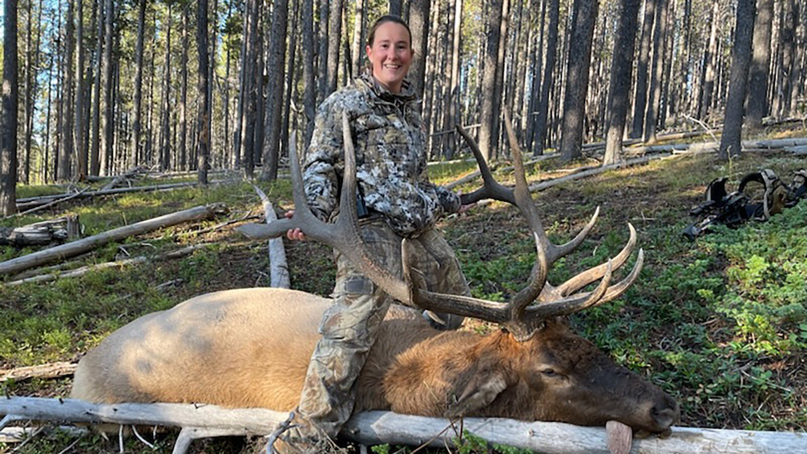 Karley Summit of Omaha, Nebraska, along with her husband Craig, are makers of the Squallet — a wallet made from a squirrel pelt. Their business idea was conceived during a Wyoming elk hunt years ago. Karely got her first Wyoming elk on Friday, Sept. 13.