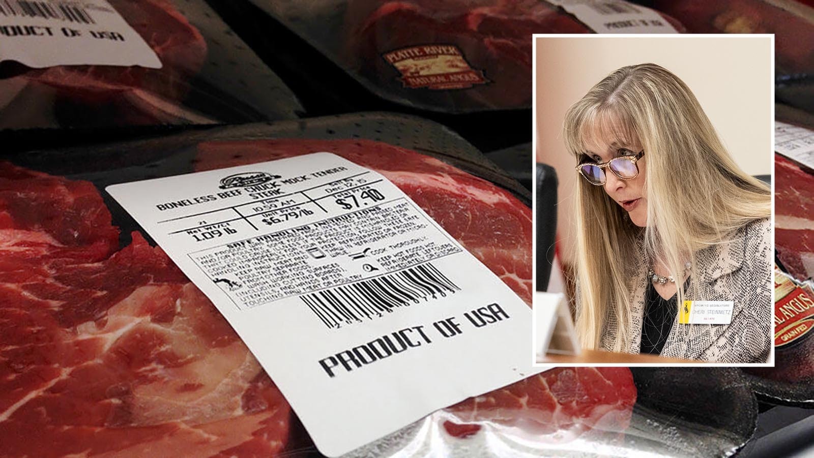 State Sen. Cheri Steinmetz, R-Lingle, wants to make it clear when people in Wyoming are eating beef not raised in America. A bill she’s proposing would require “Made In The USA” labeling on all American beef sold in Wyoming.