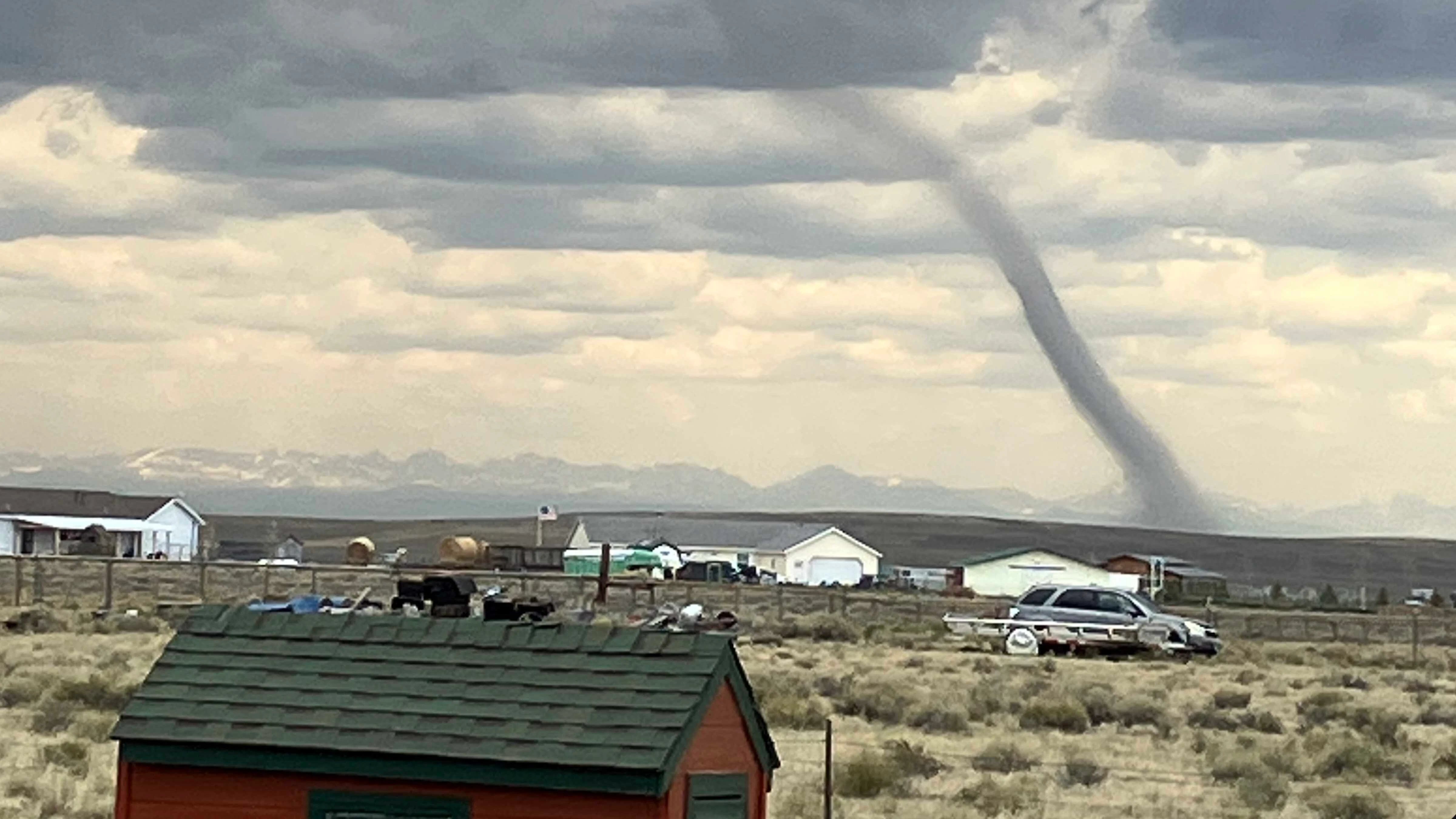 Big Piney resident Steve Nelson took this photo of a tornado he spotted on Saturday at about noon.