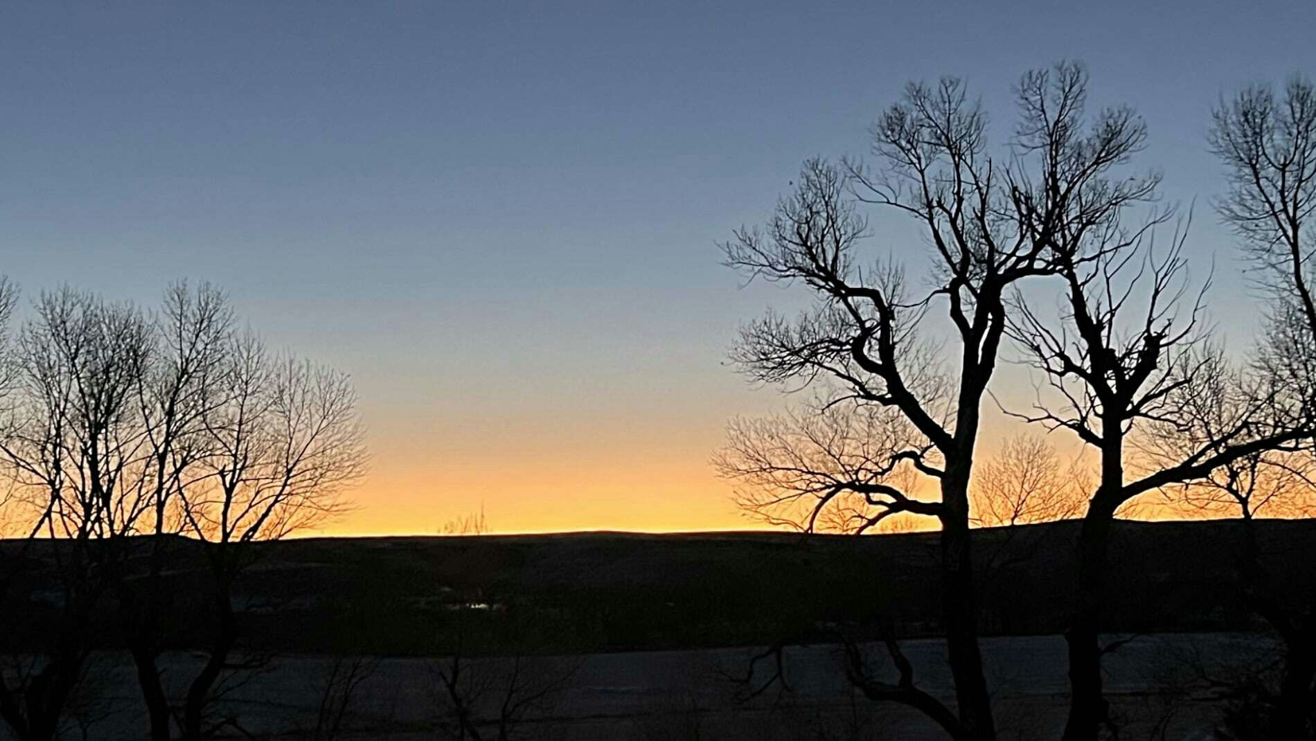 "Sunrise over La Bonte Creek, Converse County, Wyoming. January 8, 2025. (my birthday)"