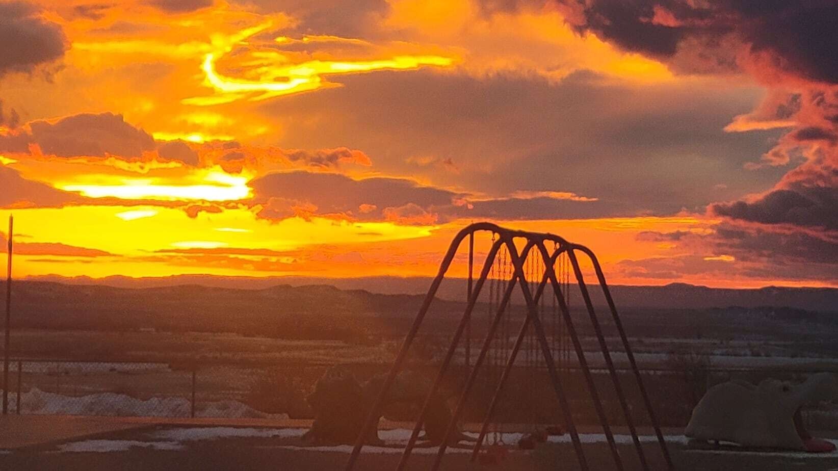 "Every morning I look out over the playground as I start my day at Wyoming Indian Elementary School. I think this is a wonderful representation of the beauty of Wyoming and the Wind River Indian Reservation."