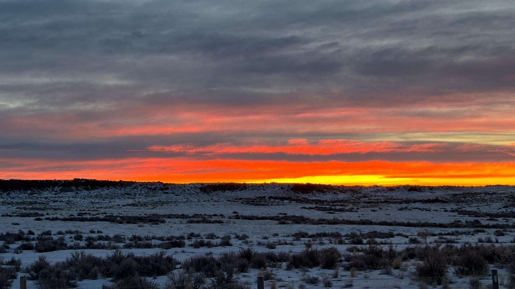 "Gooseberry Creek sunrise."