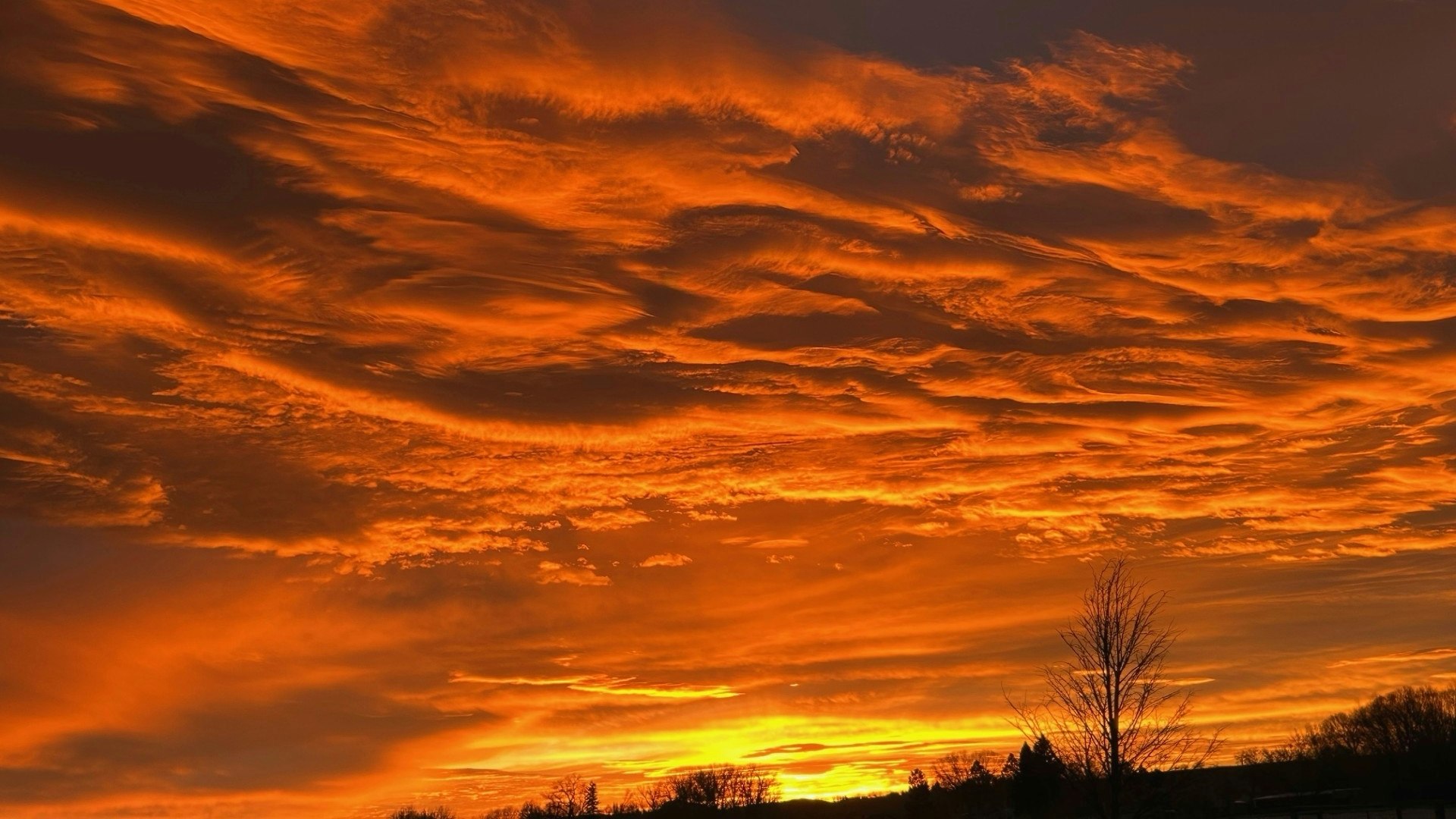 "Beautiful winter sunrise in Cody!"Â