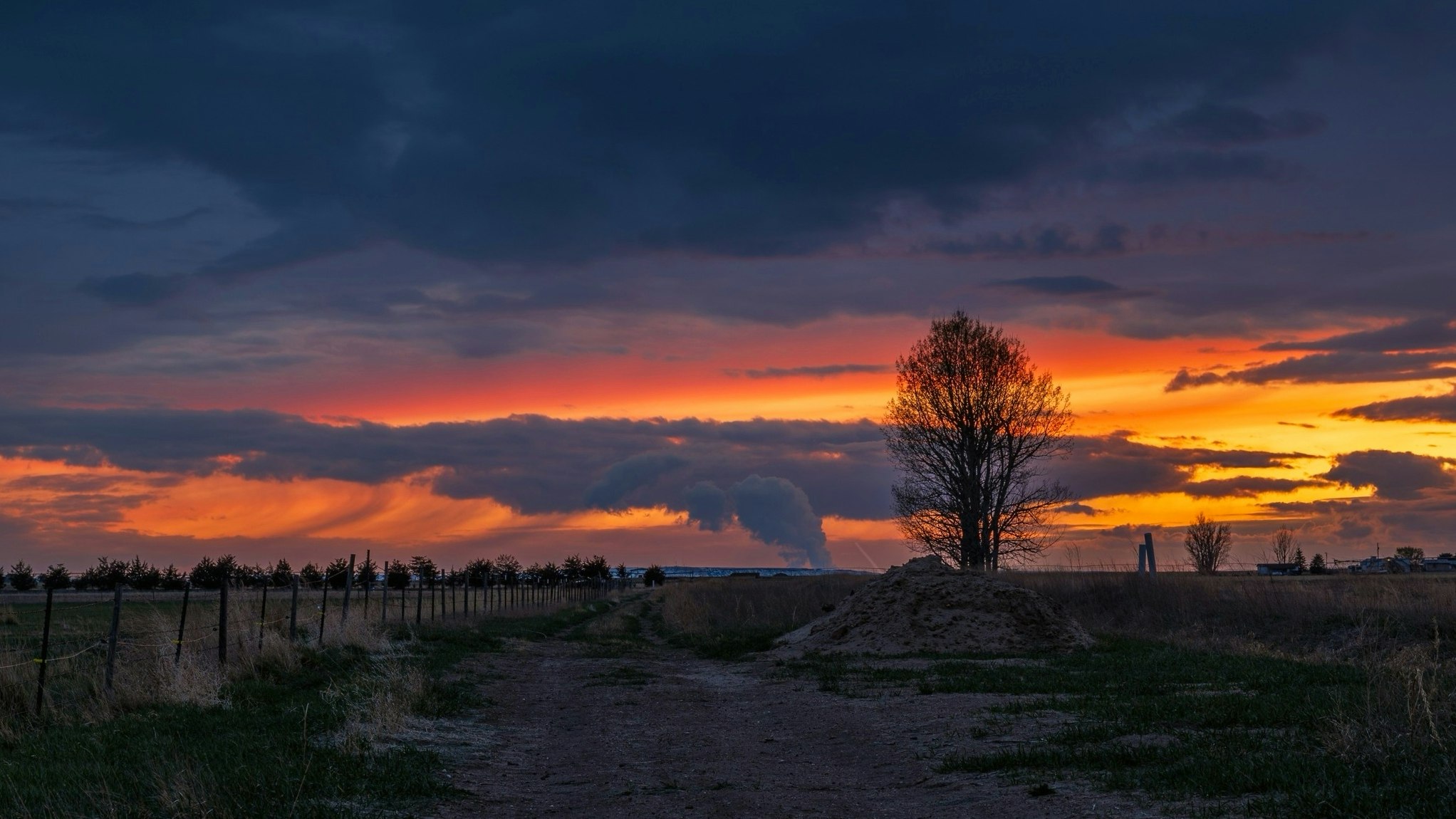 "We made it another day." North side of Torrington, WY