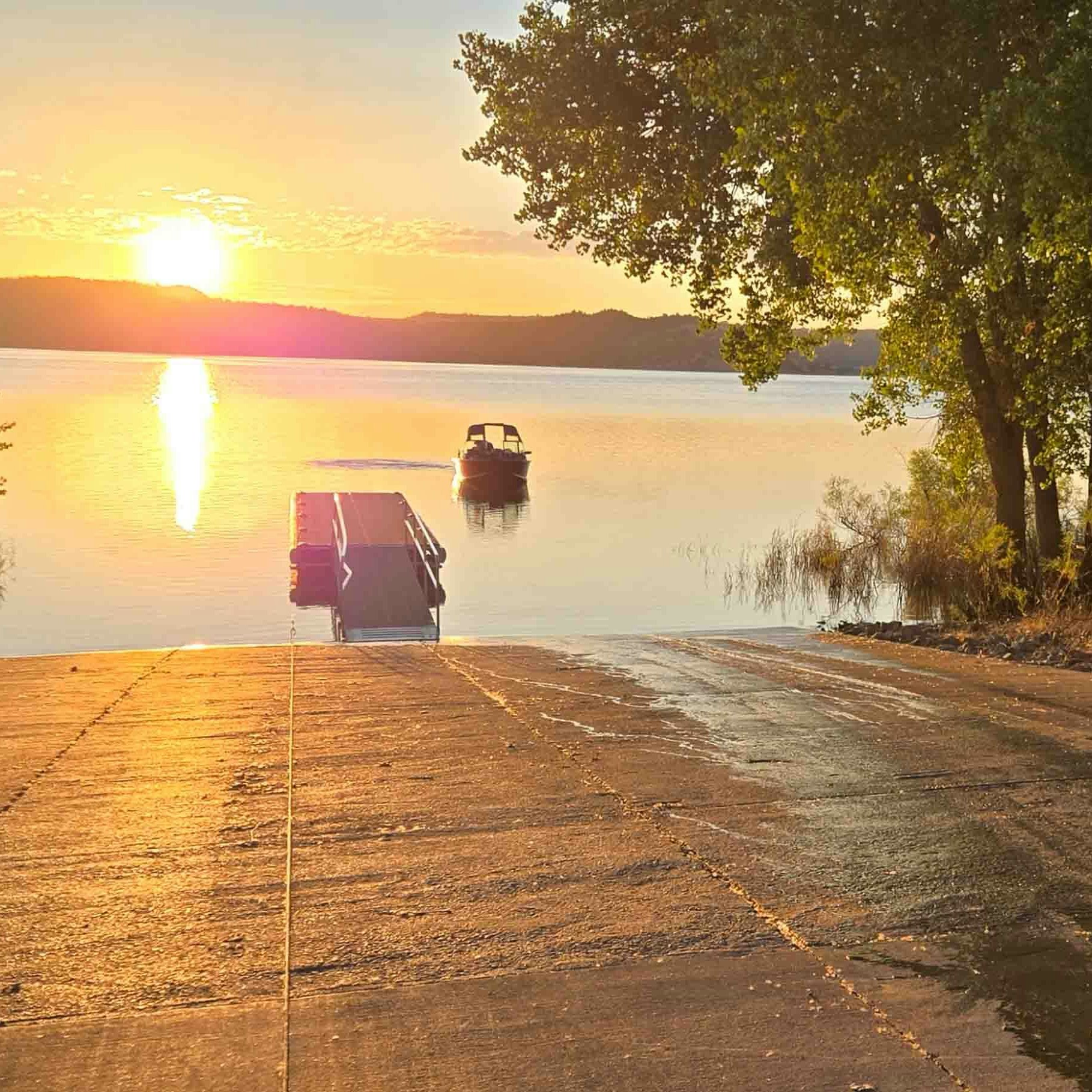 First one on the lake. The early bird catches the sunrise on Glendo Reservior 7/9/25