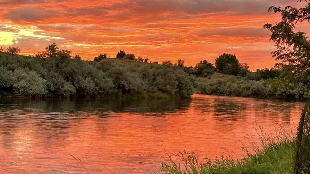 Along the Bighorn River, four miles north of Thermopolis.