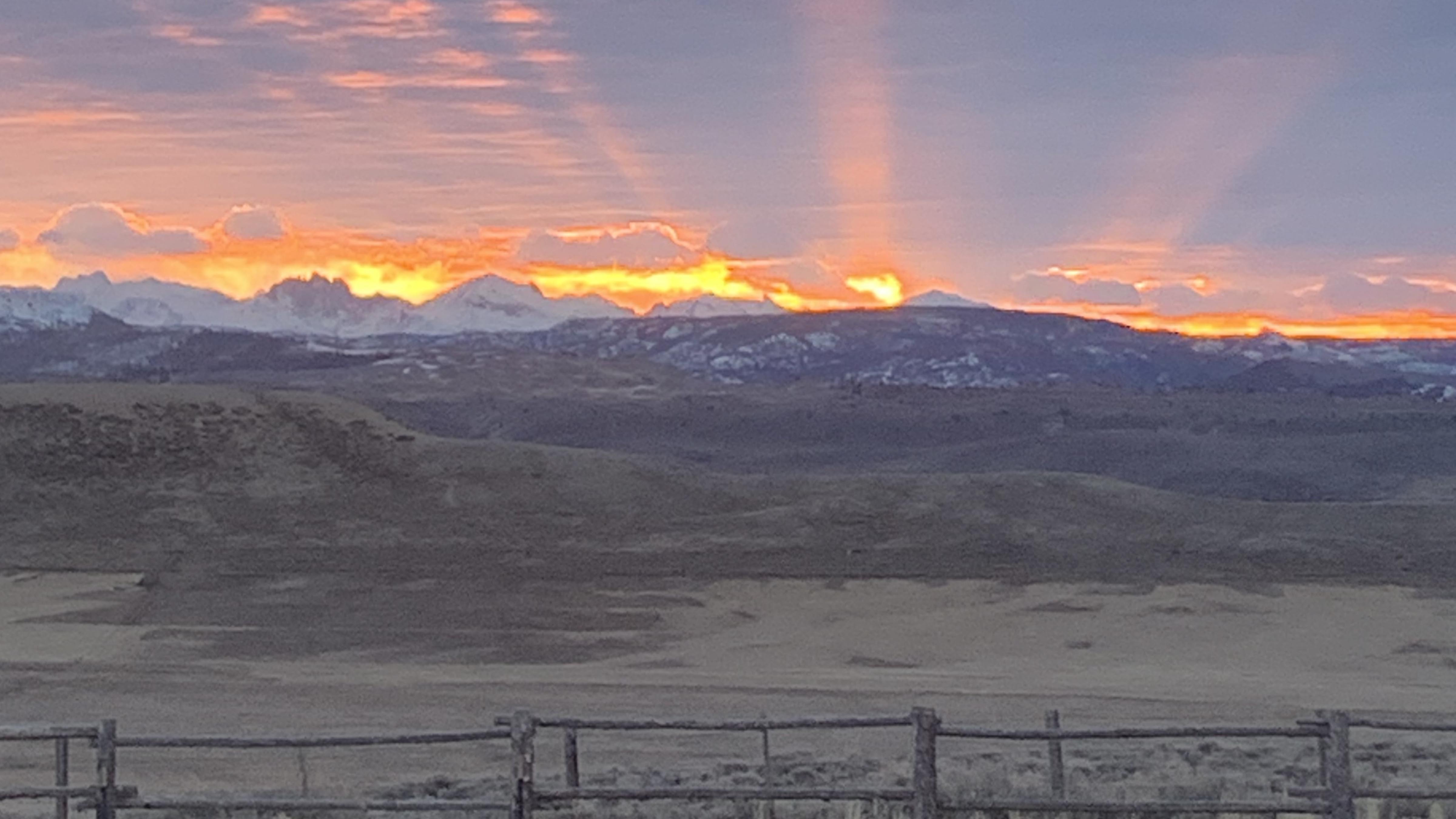 Today's Wyoming sunrise was captured by Dan Holgate. Dan writes, "Sunrise over Mount Bonneville in Sublette County."