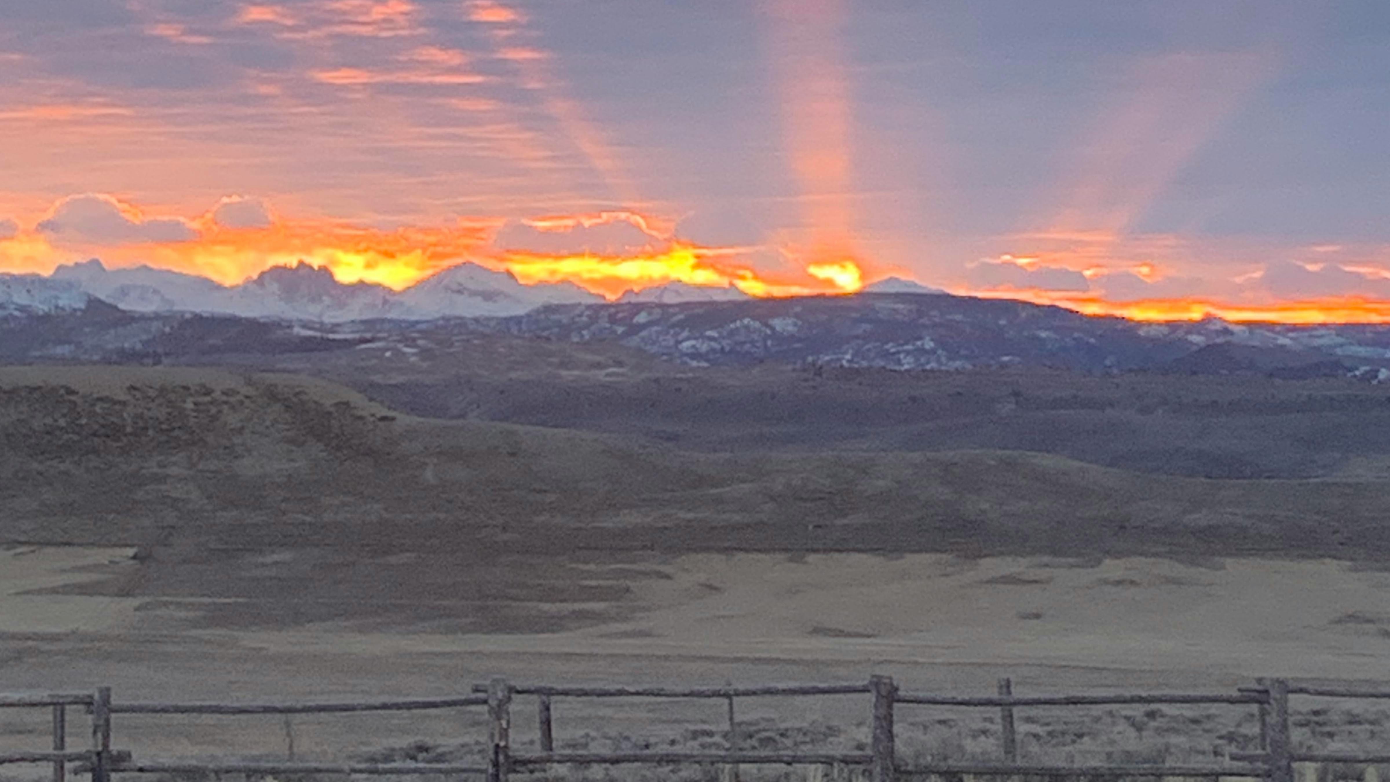 Today's Wyoming sunrise was captured by Dan Holgate. Dan writes, "Sunrise over Mount Bonneville in Sublette County."
