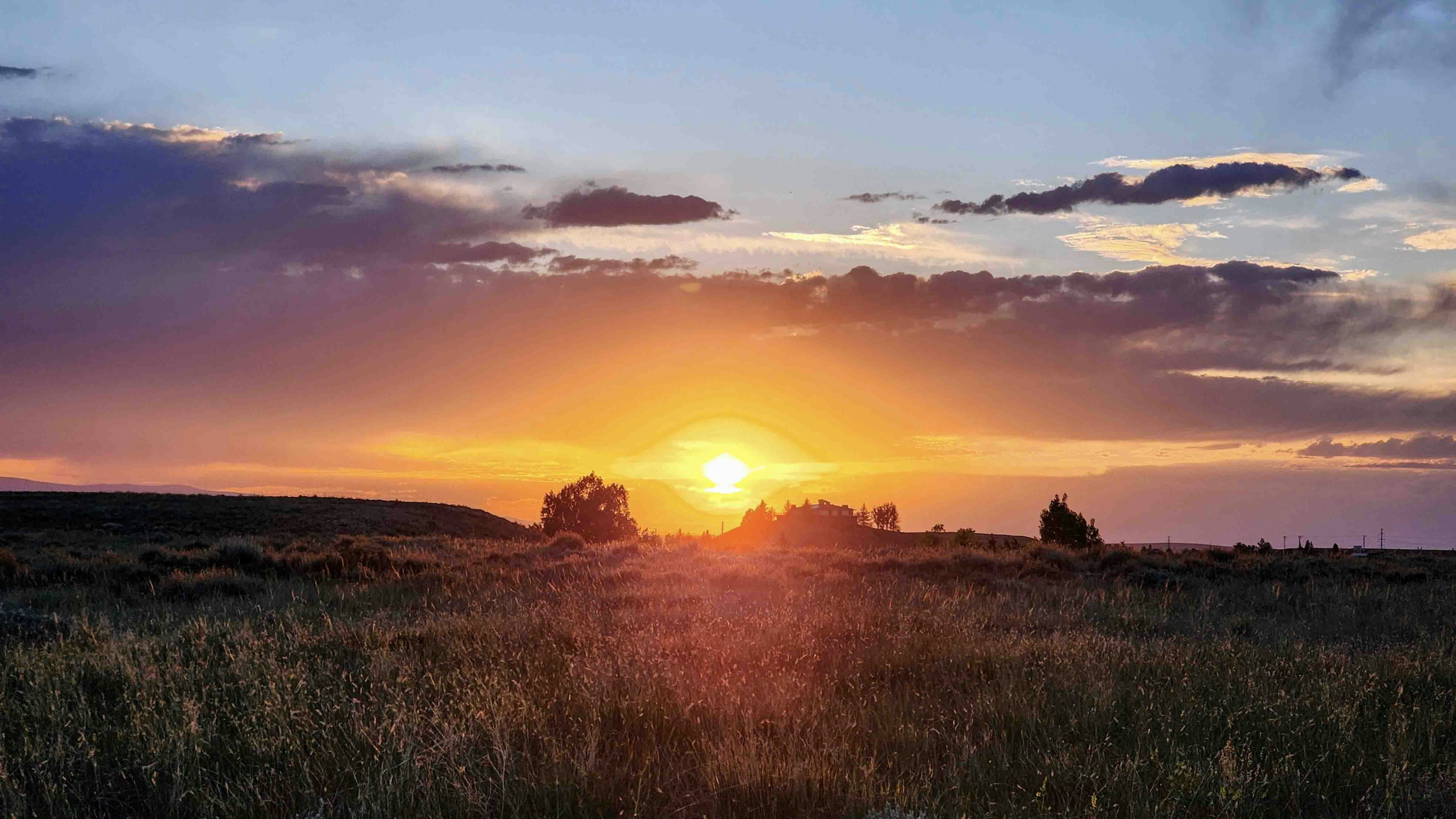 "Sunset in Laramie on June 14, 2024."