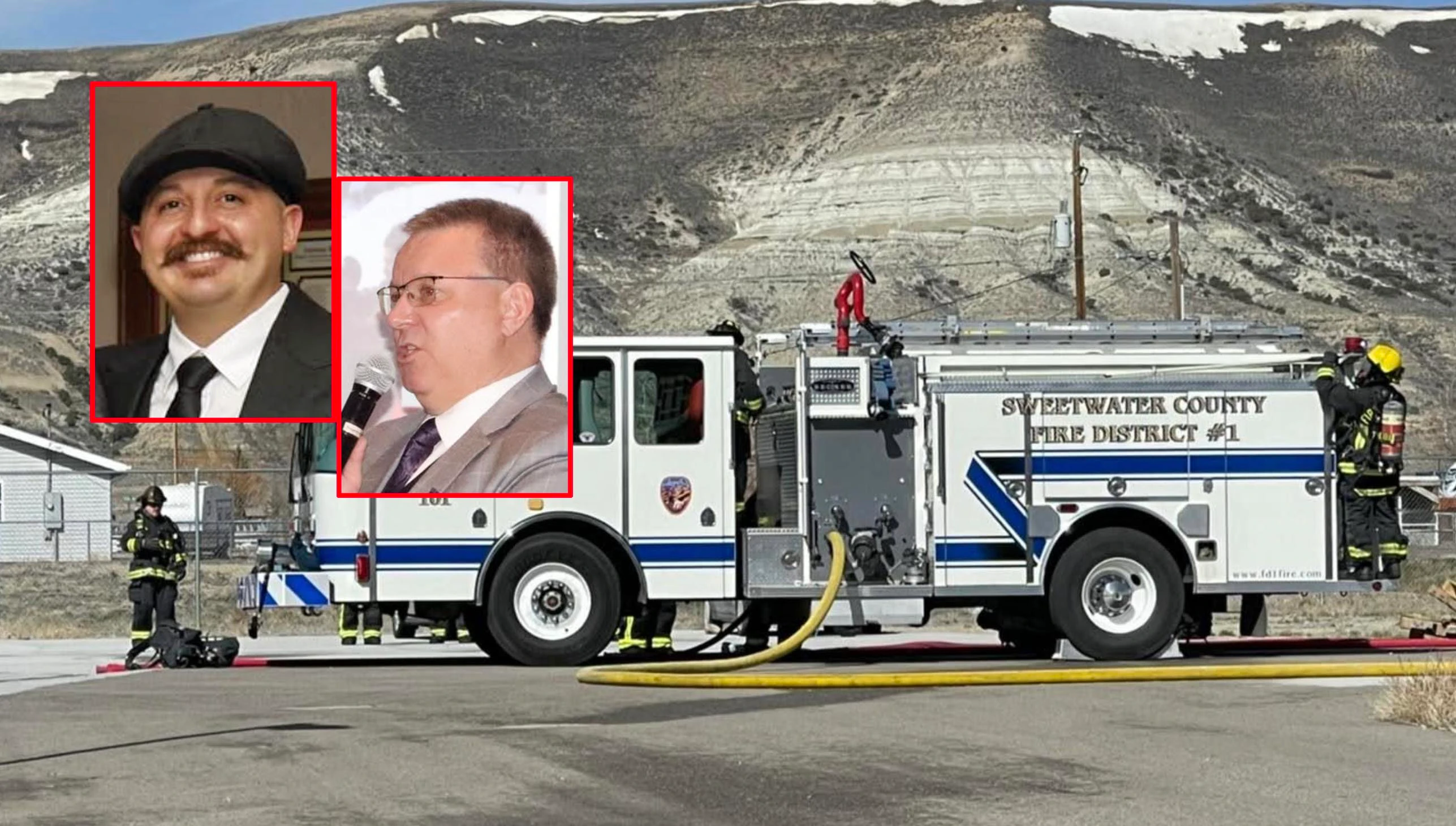 Sweetwater County Fire Chief Scott Kitchner (right) and Assistant Fire Chief Jacob Ribordy (left) were placed on leave after concerns were brought to the district's board of directors by volunteers and other district personnel.