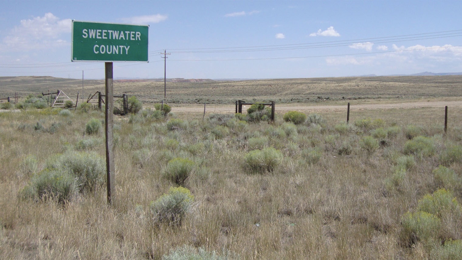 Sweetwater county sign