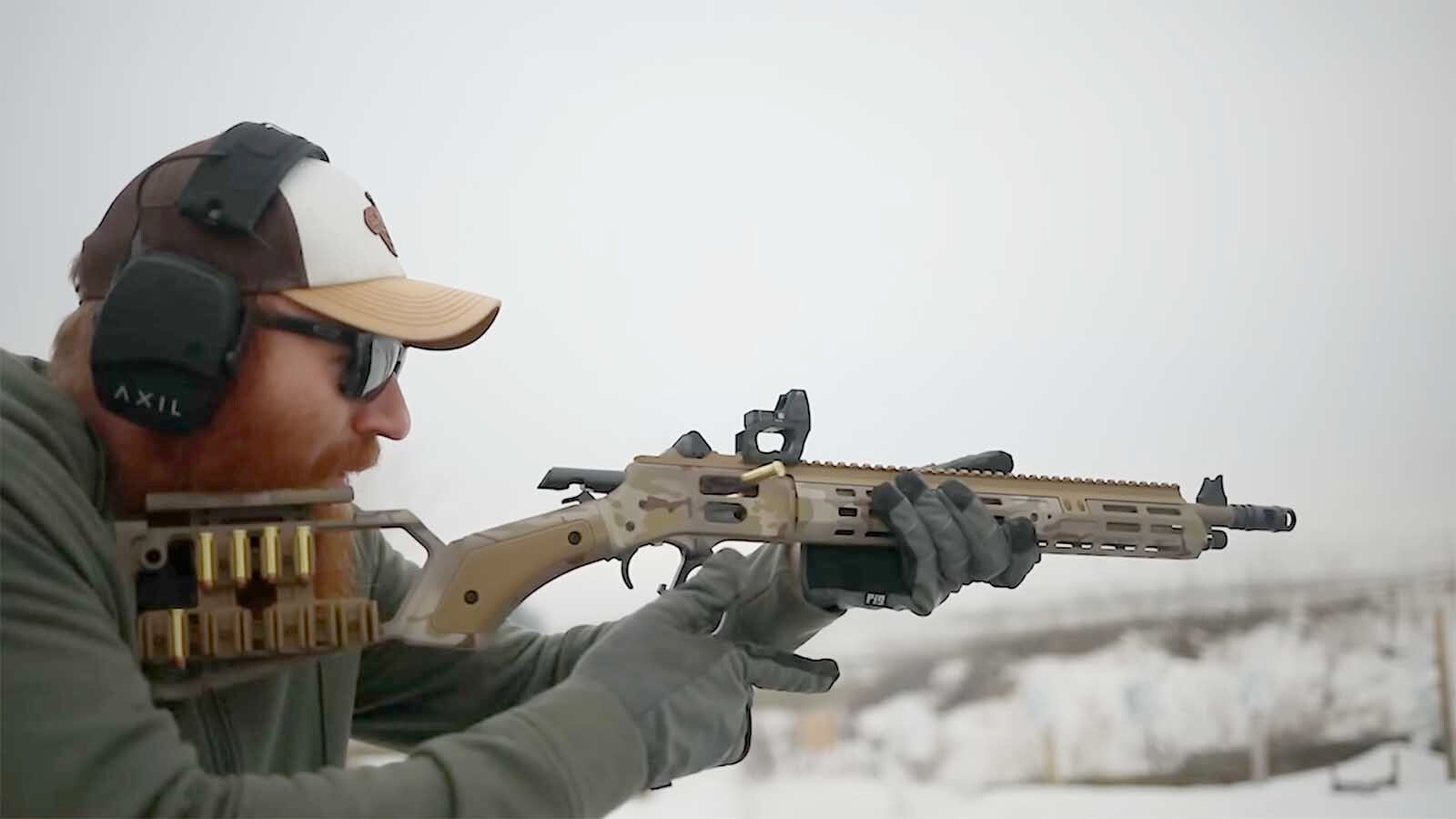 Lever-action rifles are usually associated with grandpas who like to hunt. But tricked out with “tactical” accessories like red-dot sights, they’re getting new life with younger shooters.