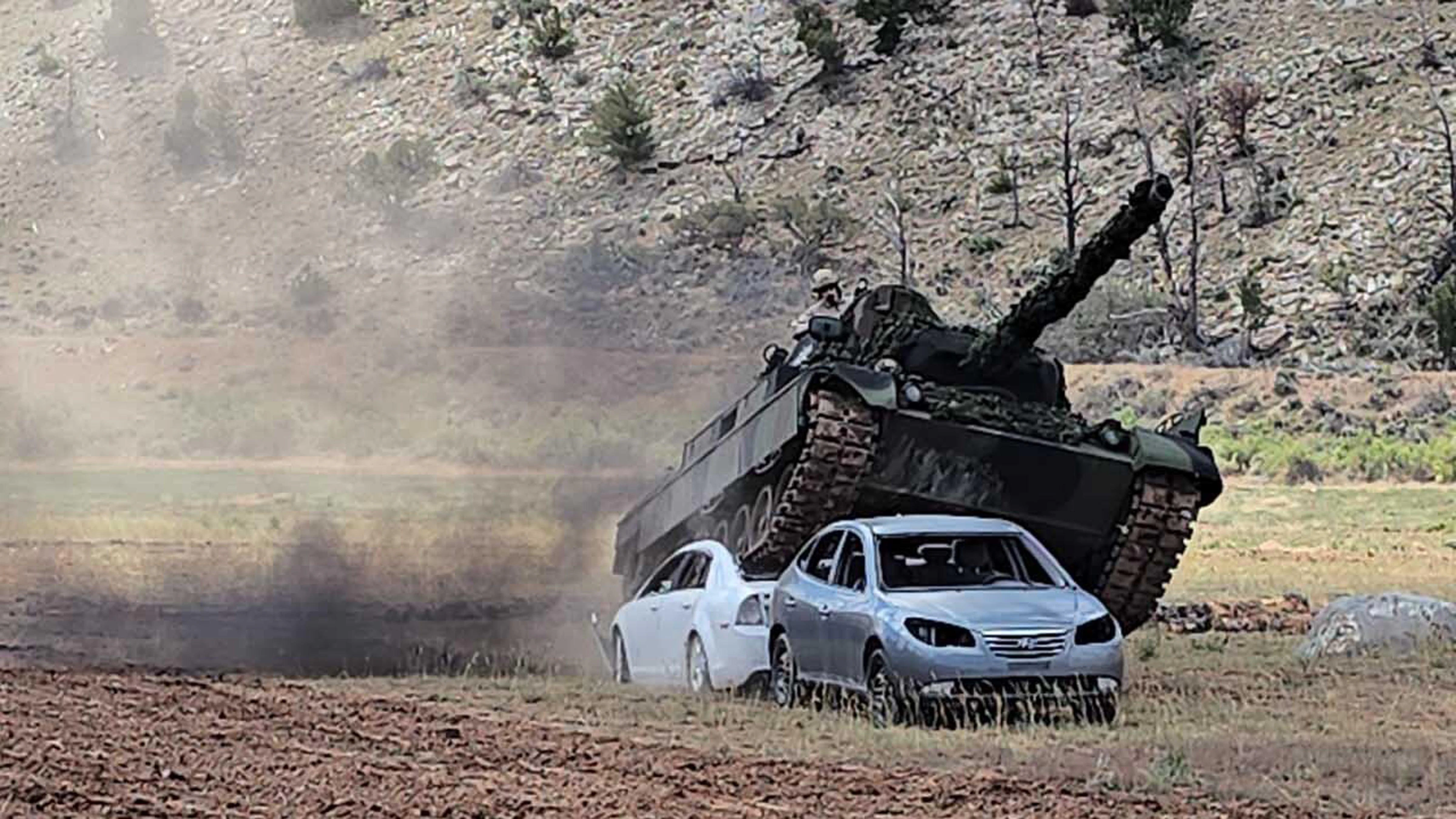 Military tanks spent an hour crushing cars Friday as an enthusiastic crowd cheered to celebrate America’s 250th in Dubois. “What’s more American than machine guns and tanks crushing cars?” said National Museum of Military Vehicles owner Dan Starks.