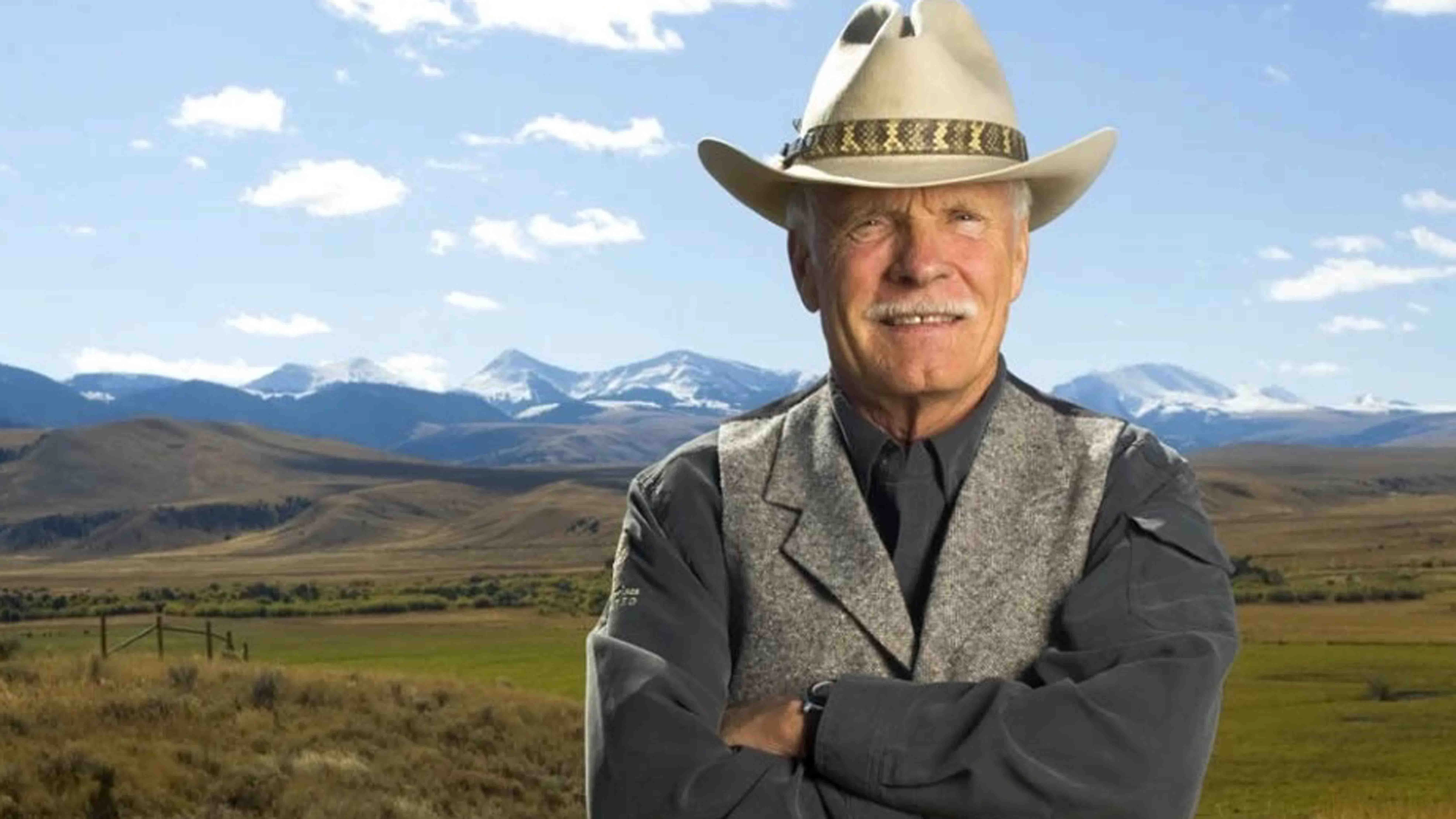 Ted Turner on his Snowcrest Ranch south of Alder, Montana, in 2011.
