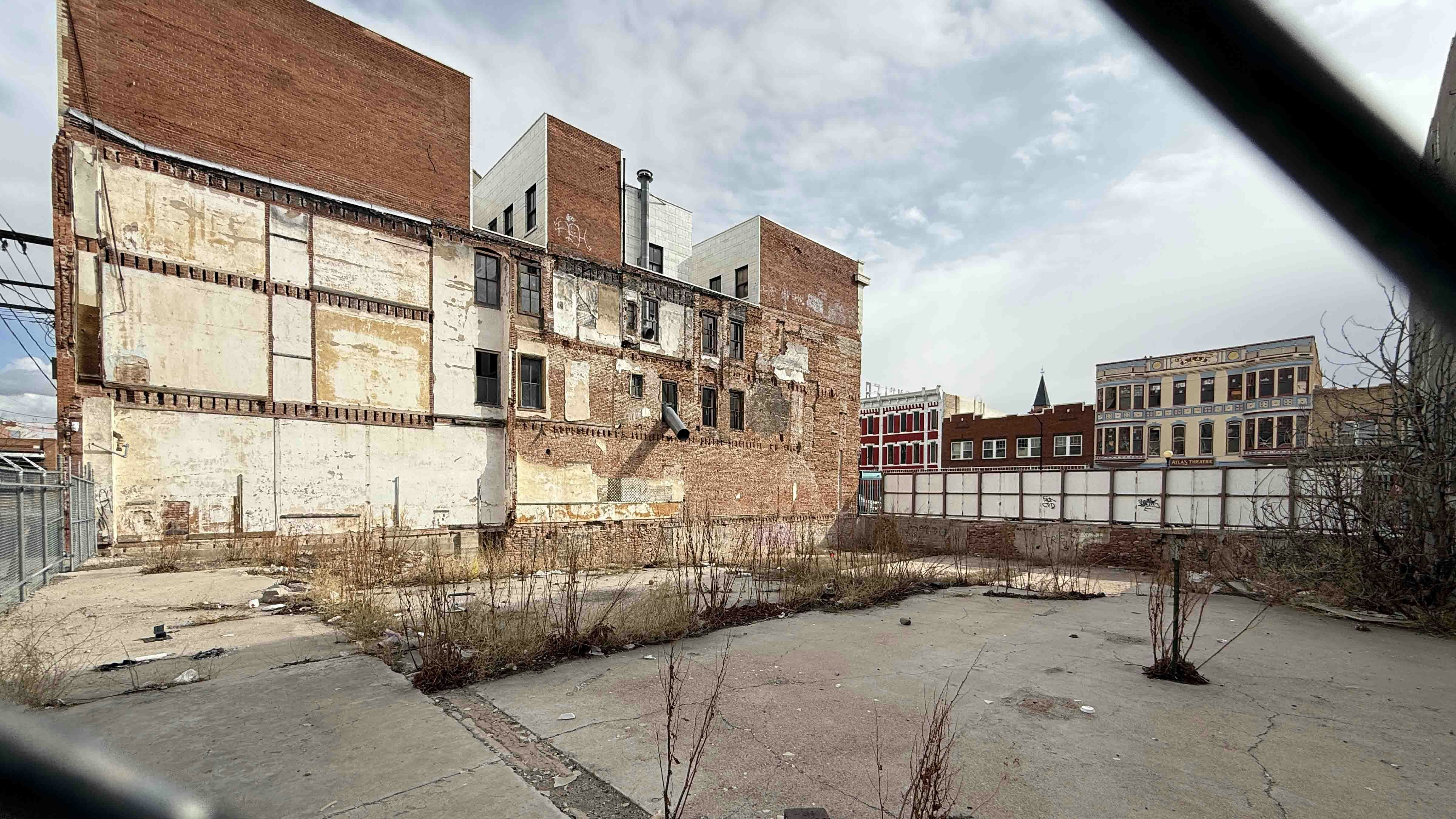 The area known as "The Hole" next to the Hynds Building in downtown Cheyenne