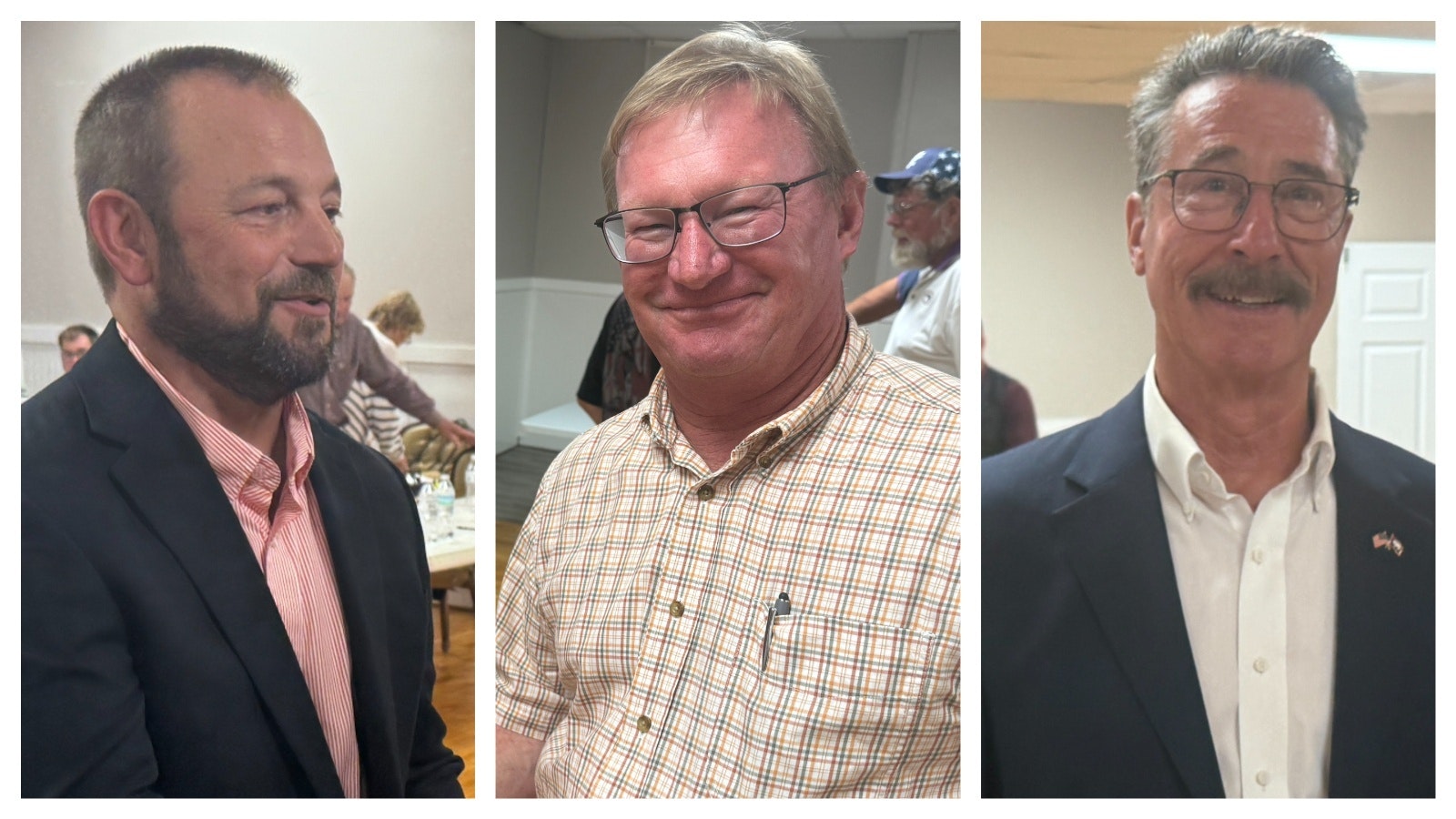Taft Love (left), Roy Birt (center) and Jeff Barnes (right)
