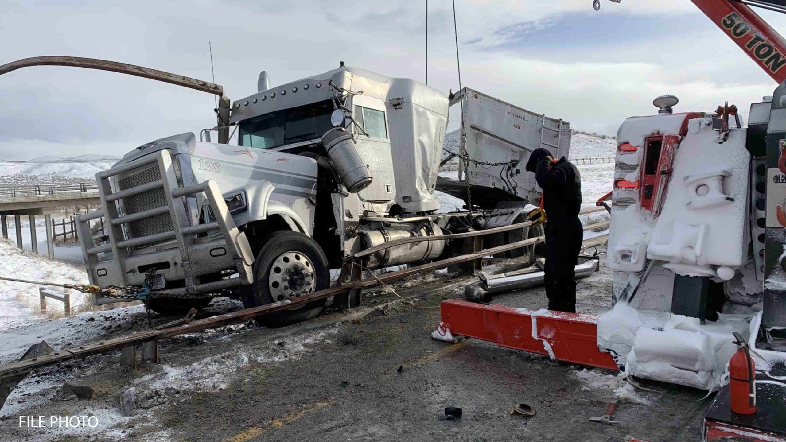 Snow Storm Leads To Three Semi Rollovers, Two… | Cowboy State Daily