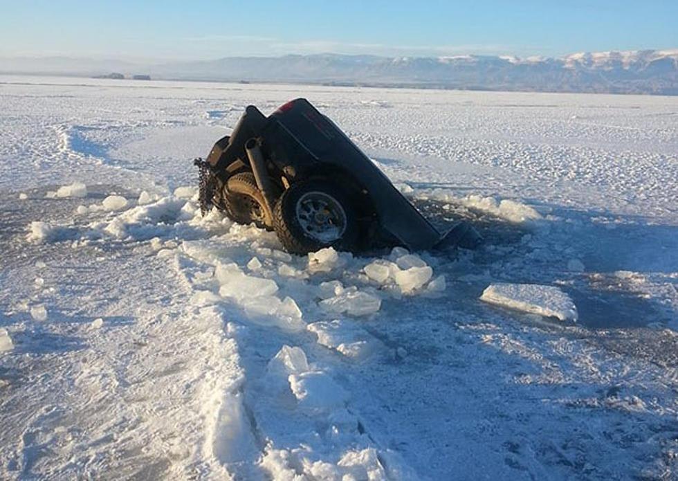 Truck in ice