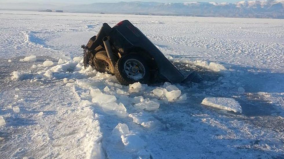 Truck in ice