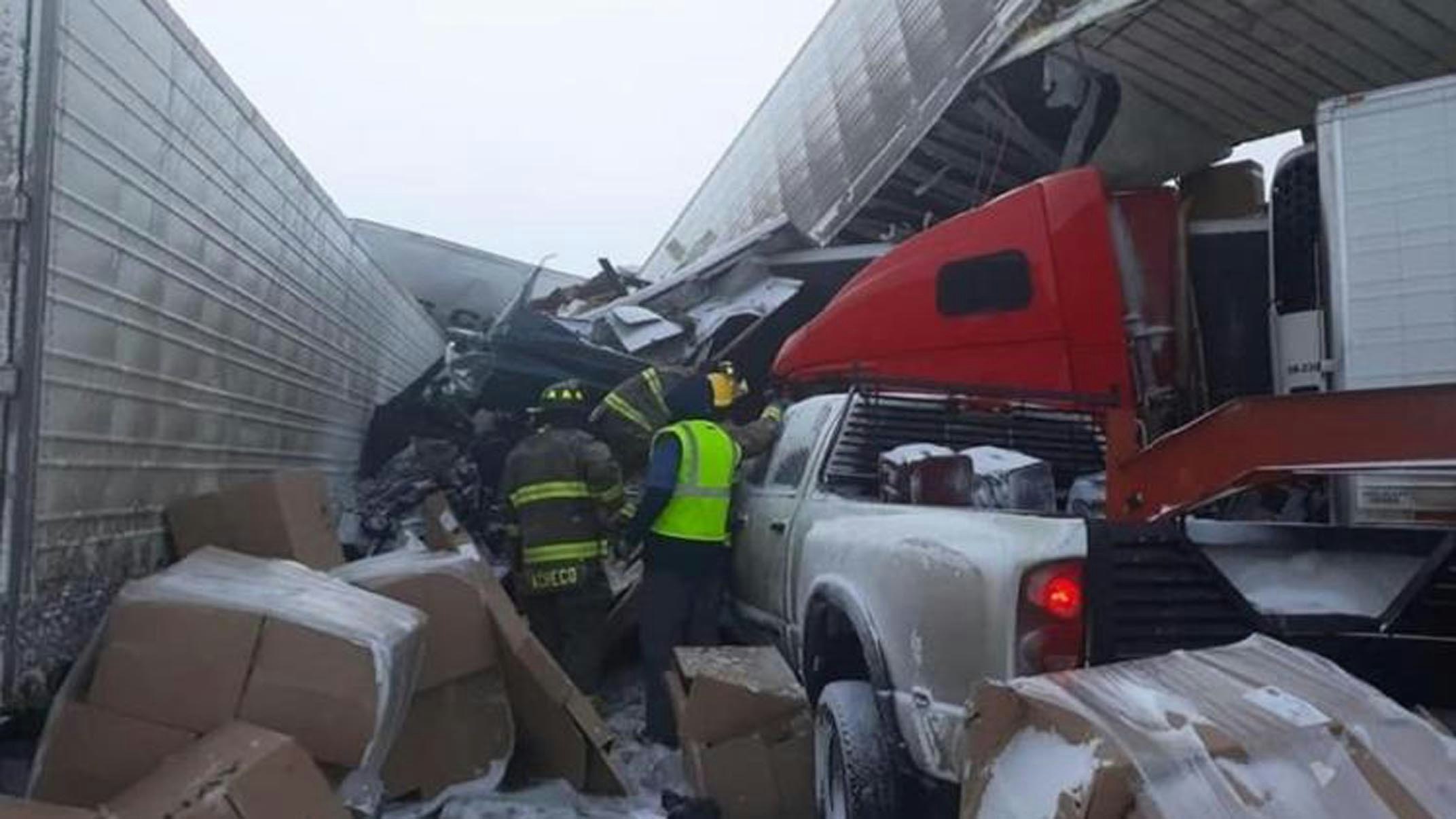 Truck wreck