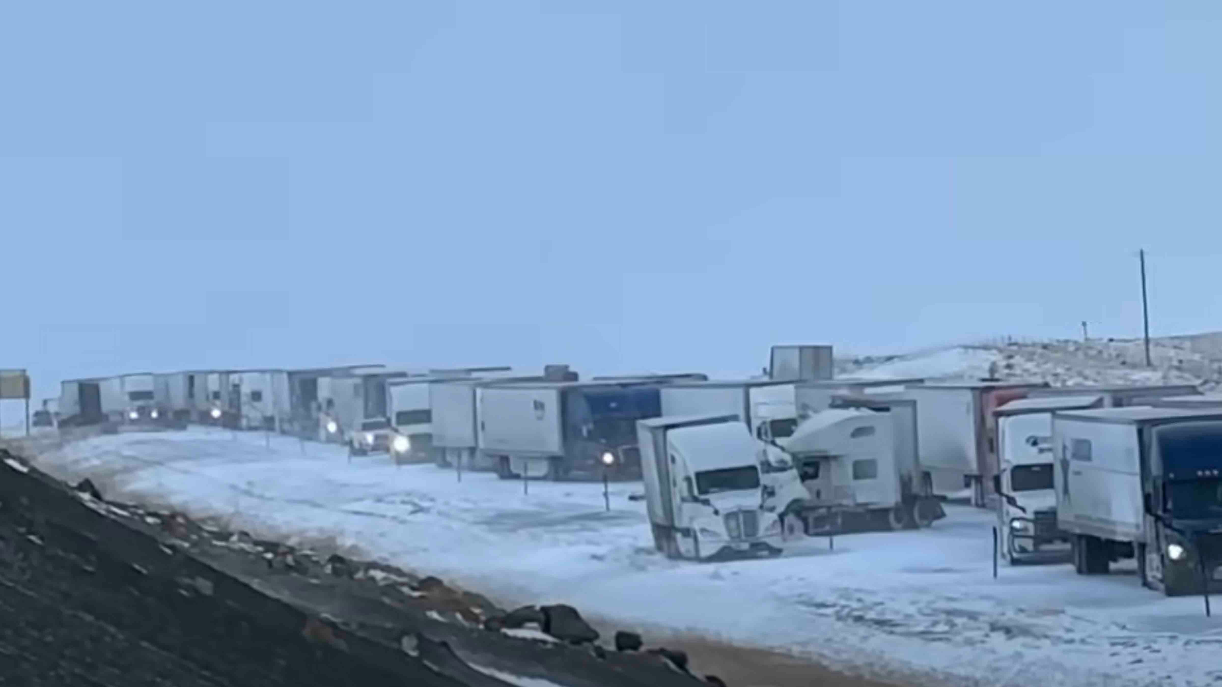 Just after 3:10 PM Wyoming Highway Patrol Dispatch received reports of several crashes on westbound I-80 between mile post 274 and 273.