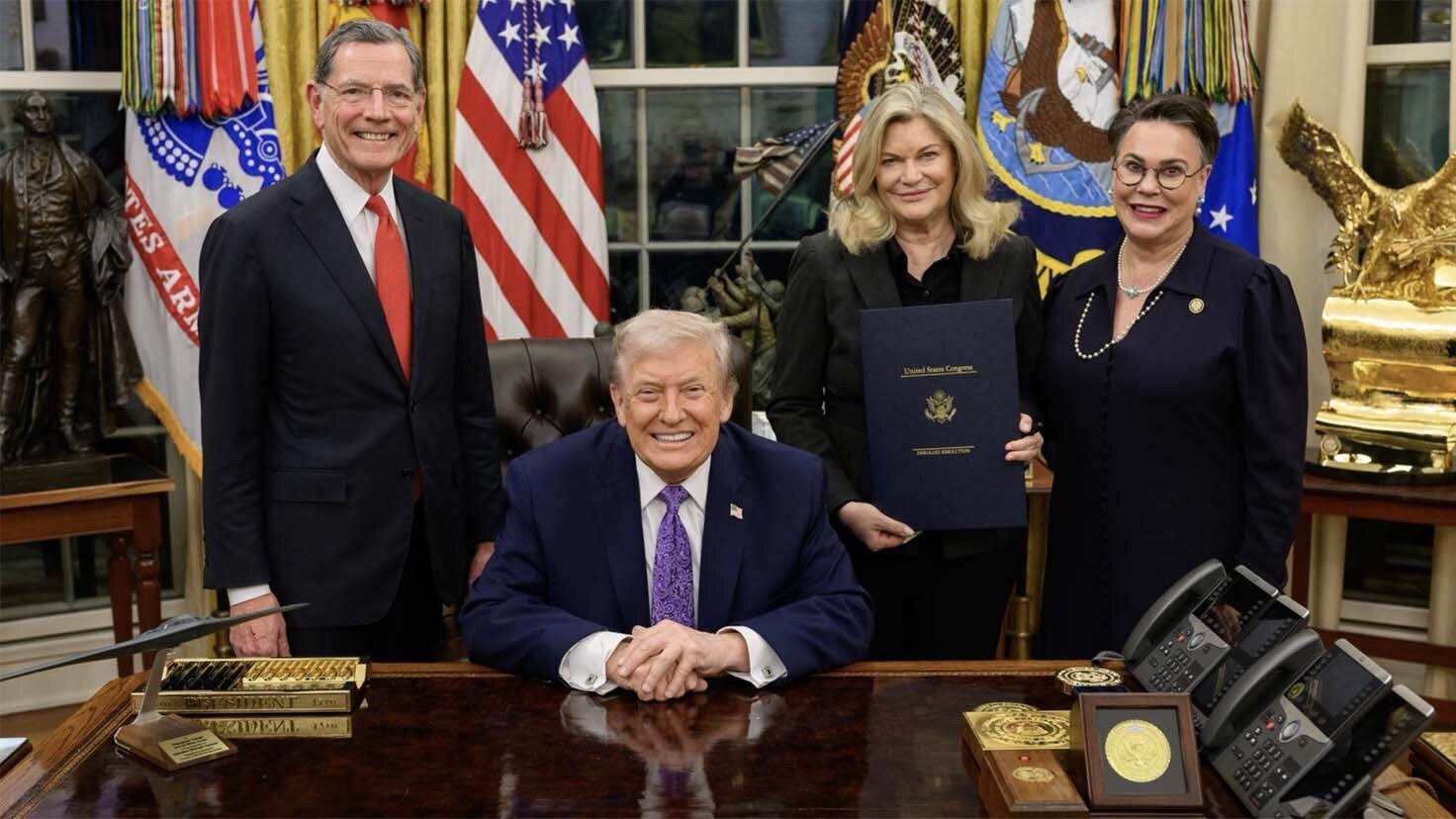 Trump and delegation 12 31 25