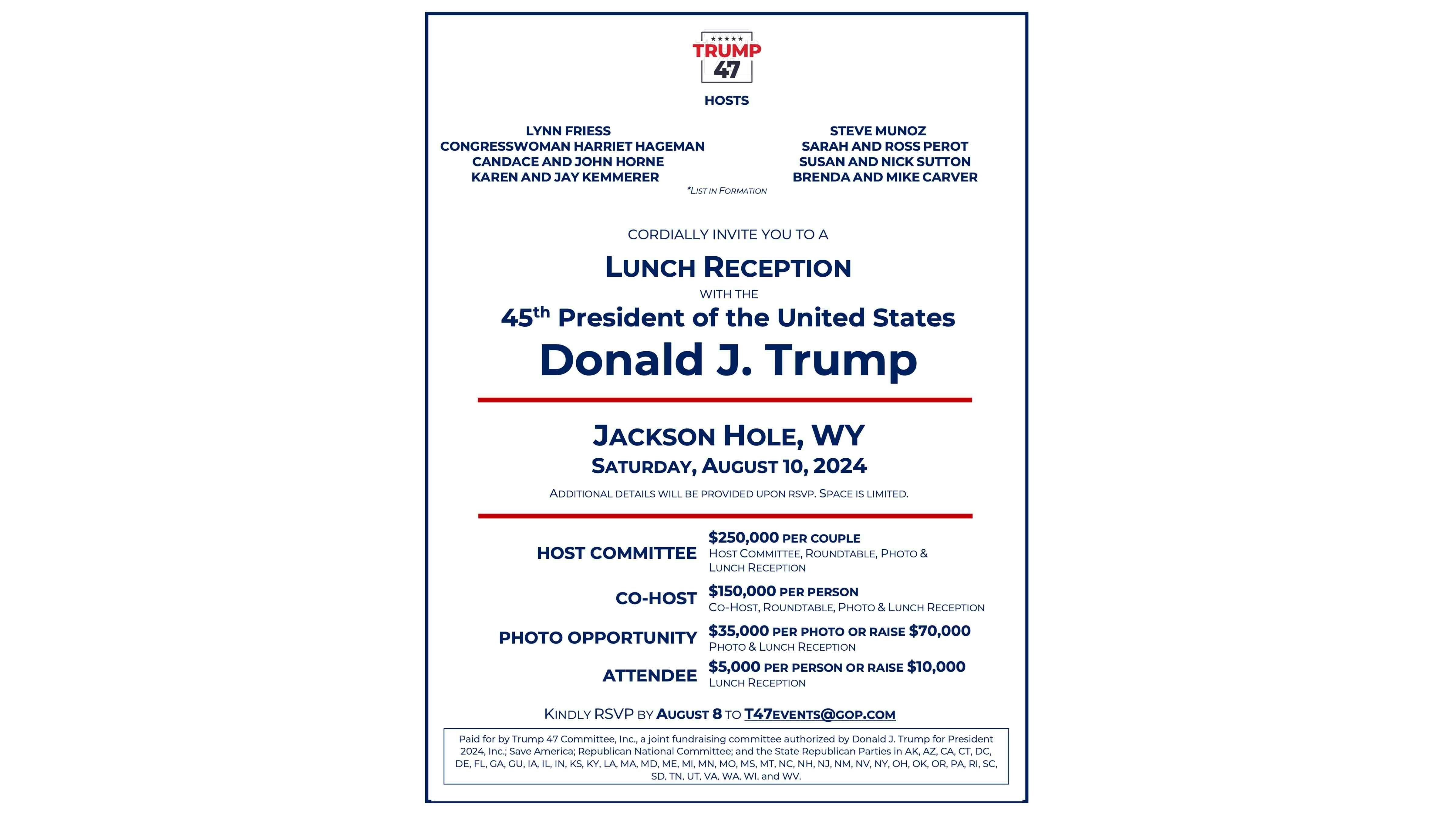 Trump invite 7 24 24