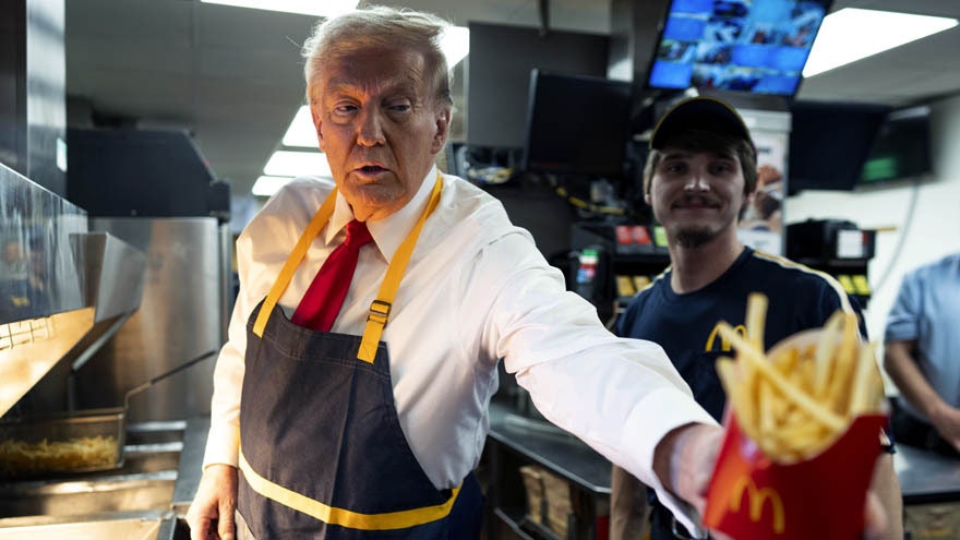 Trump mcdonalds 10 26 24