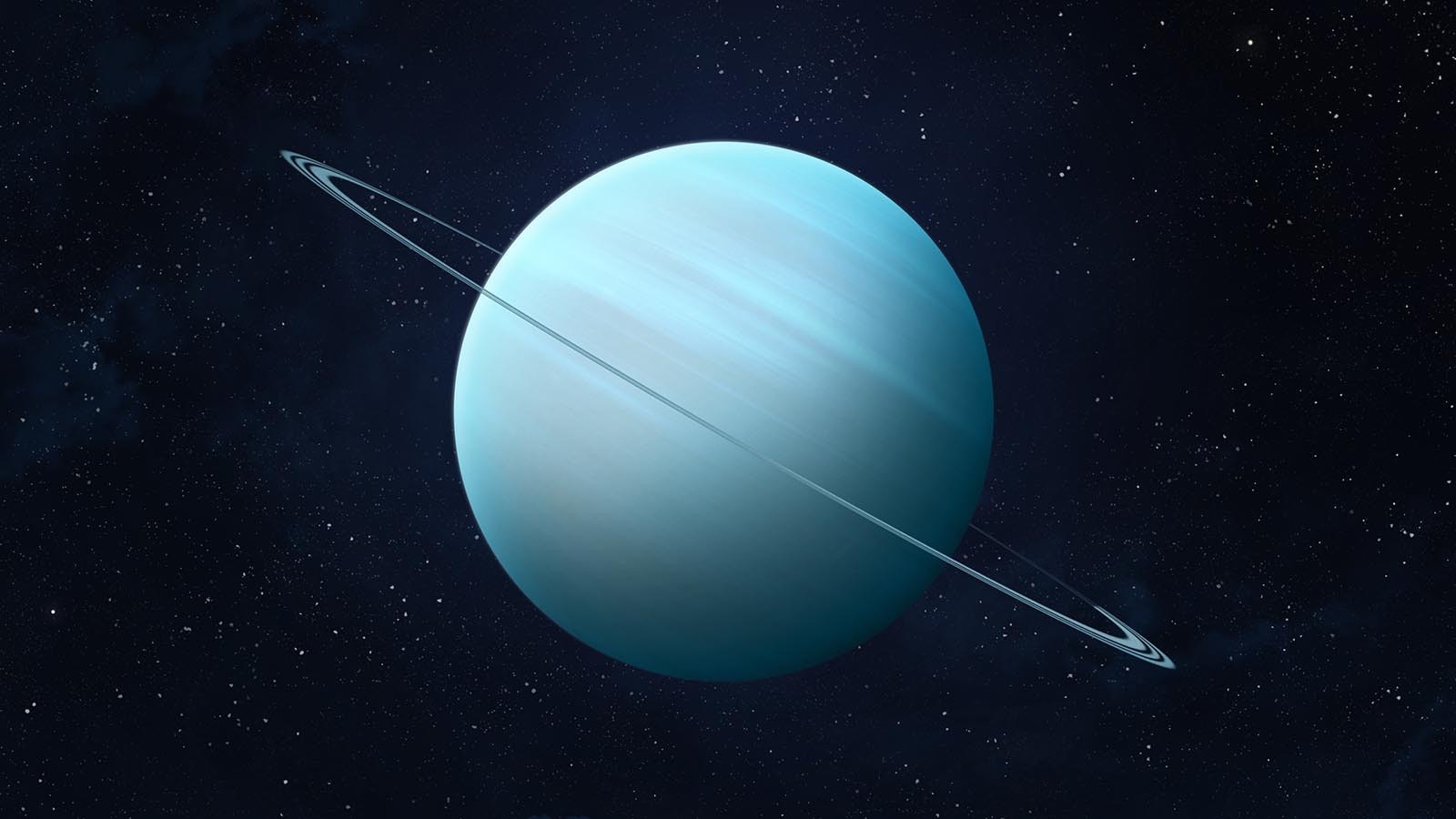 An illustration of the planet Uranus.