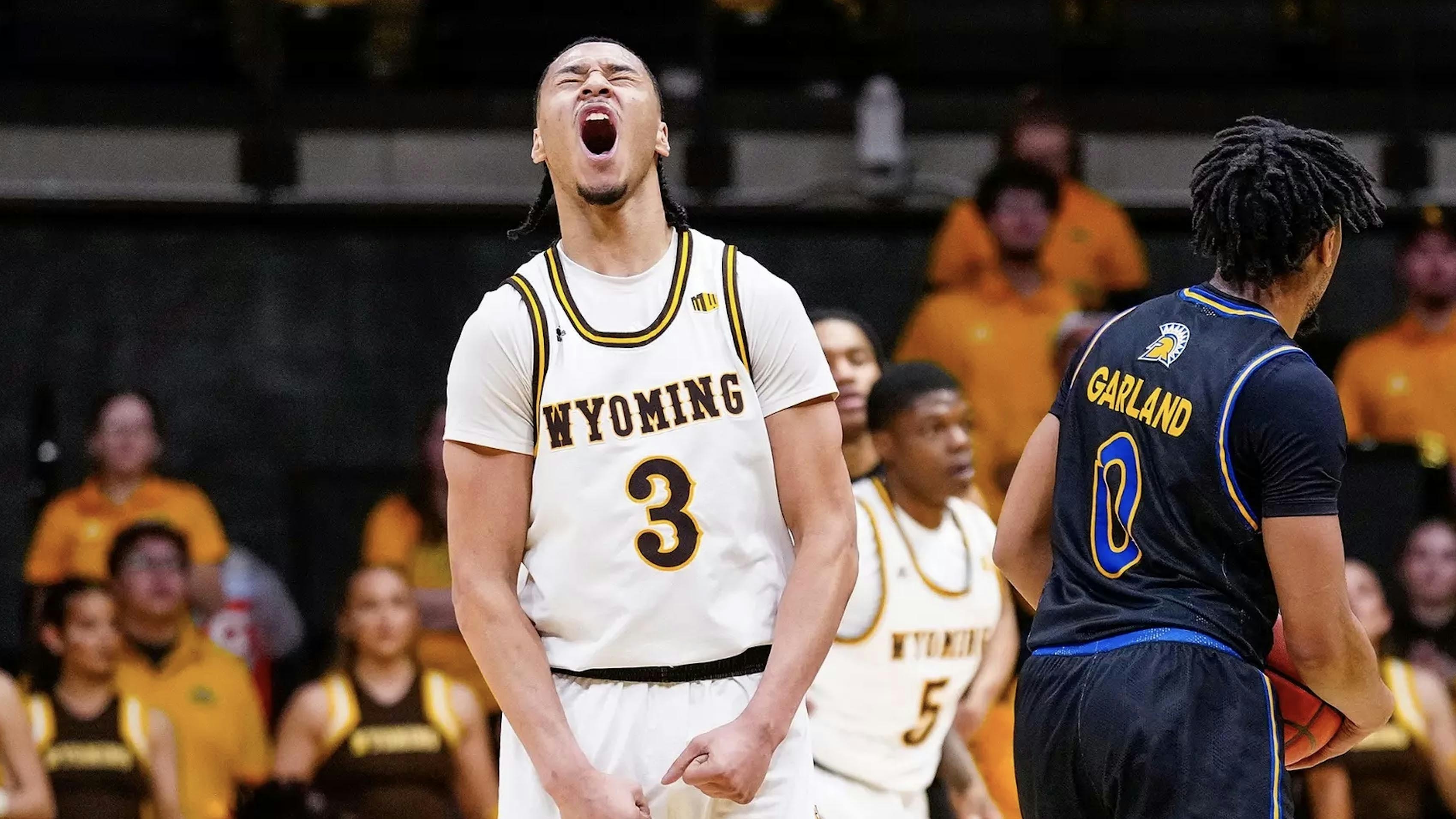 The Wyoming Cowboys will host the Colorado State Rams in the first edition of this season's Border War on Saturday evening at 7:30 p.m. in the Arena-Auditorium. The contest will be a White Out as fans are encouraged to wear white, and Wyoming will wear their State Pride Jersey. The contest will be televised on FS1.