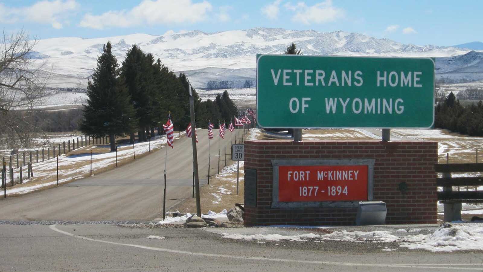 Entrance to the grounds at the Veterans Home of Wyoming in Buffalo.