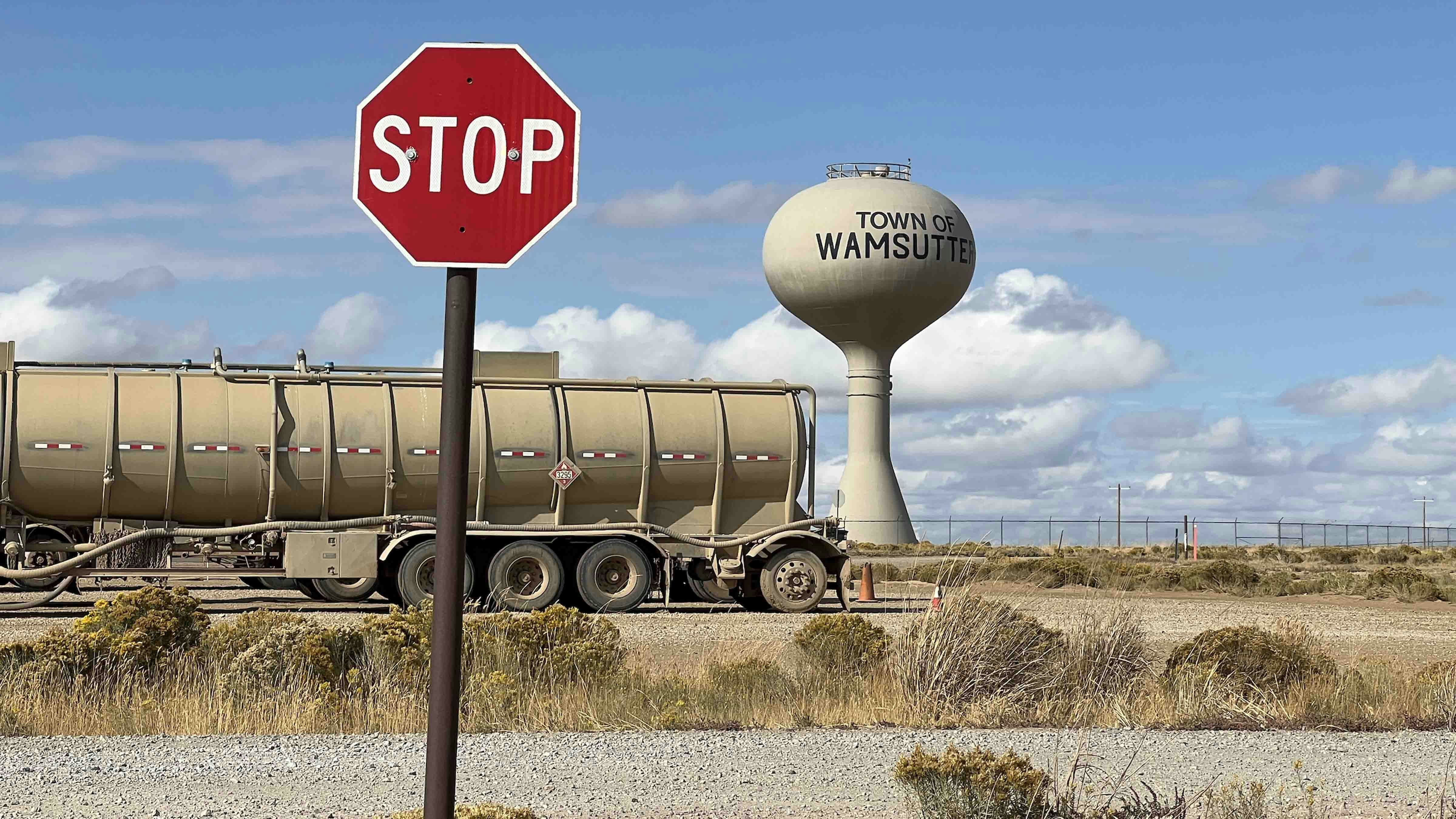 Wamsutter water tower, Sept. 16, 2022.