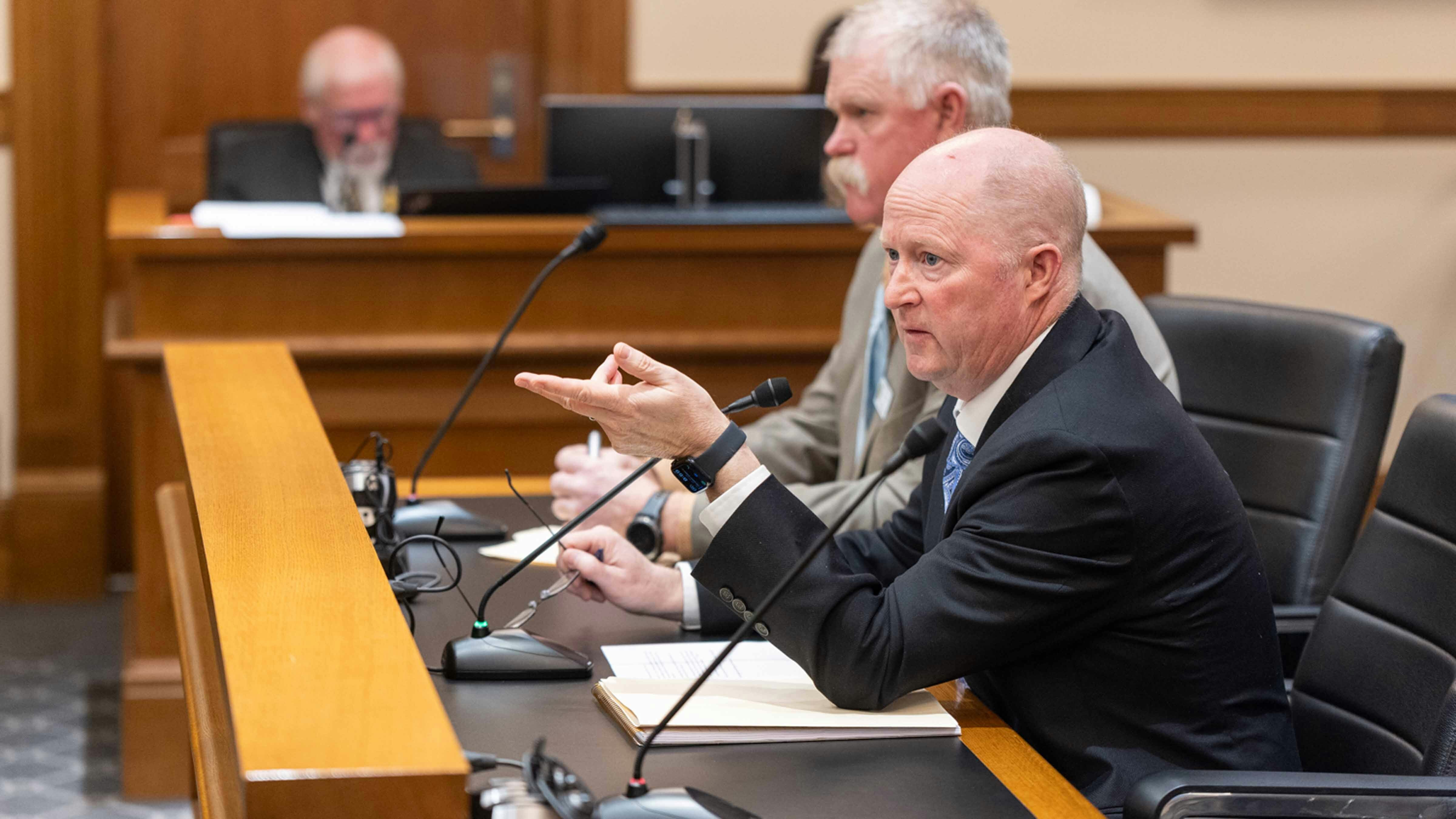 Brandon Gebhart, Wyoming State Water Engineer, testifying at the House Agriculture Committee Meeting - Bill HB0116 - Destruction of water in not beneficial use