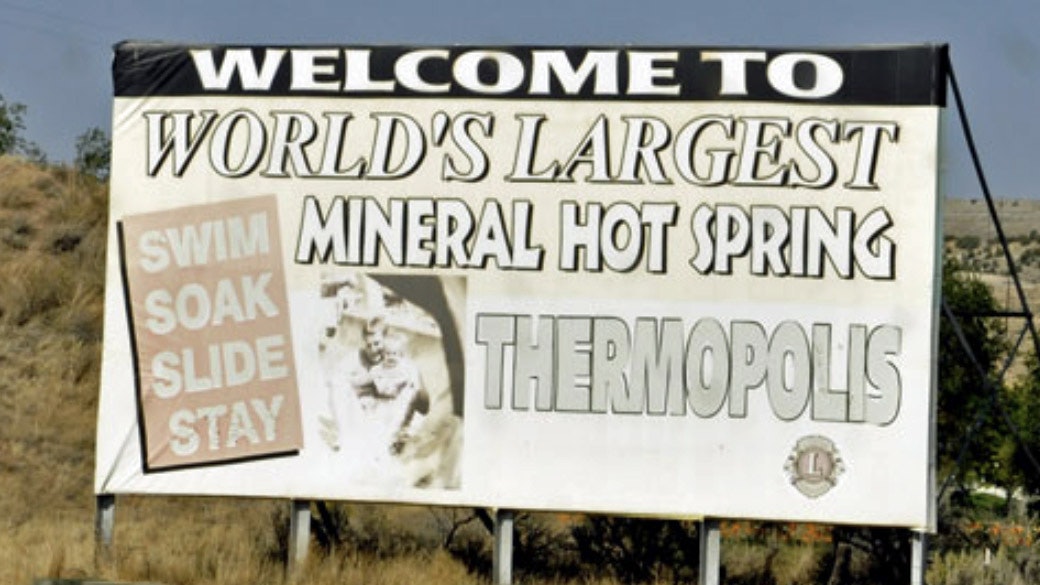 Welcome to thermop sign