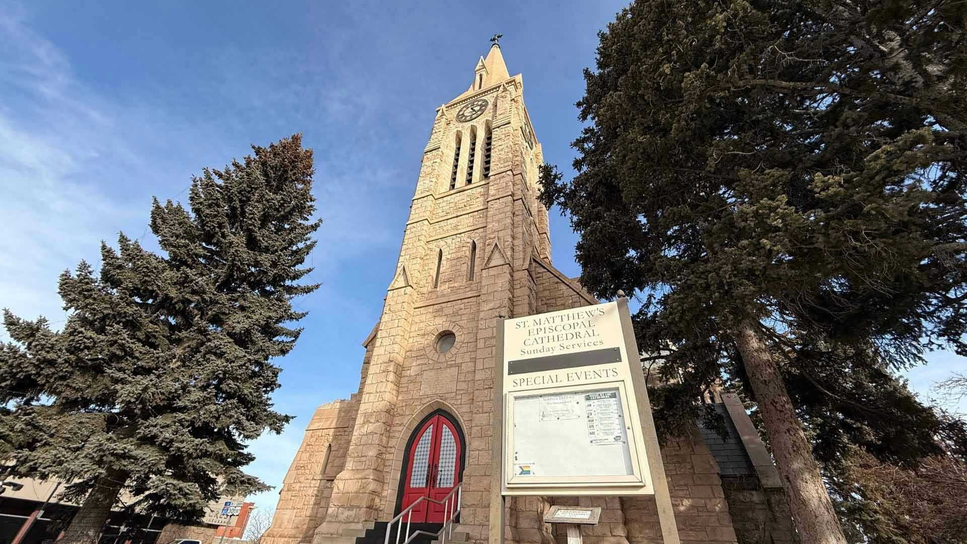 At an elevation of 7,276 feet above sea level, St. Matthew's Cathedral and its 118-foot spire in Laramie, Wyoming, is the highest cathedral in the United States. There are others much larger and taller, but none with the rare air of Laramie's altitude.