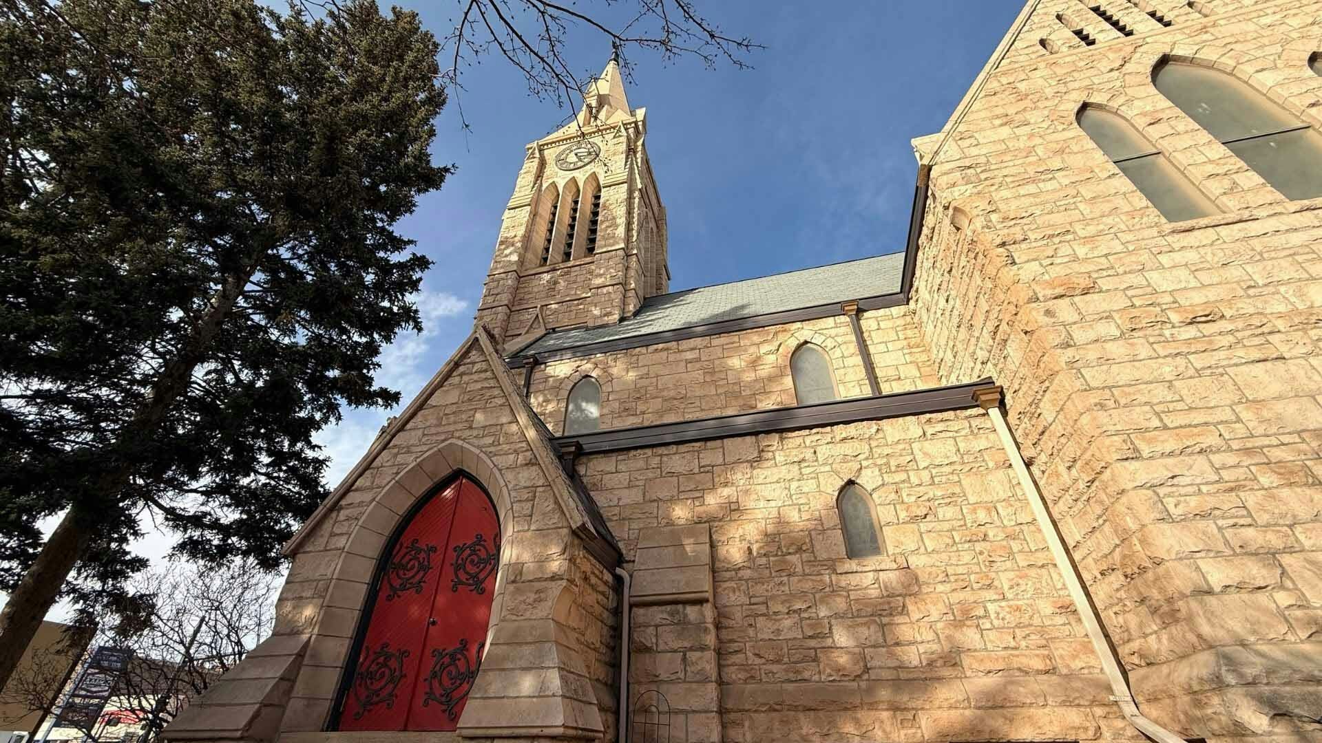 At an elevation of 7,276 feet above sea level, St. Matthew's Cathedral and its 118-foot spire in Laramie, Wyoming, is the highest cathedral in the United States. There are others much larger and taller, but none with the rare air of Laramie's altitude.