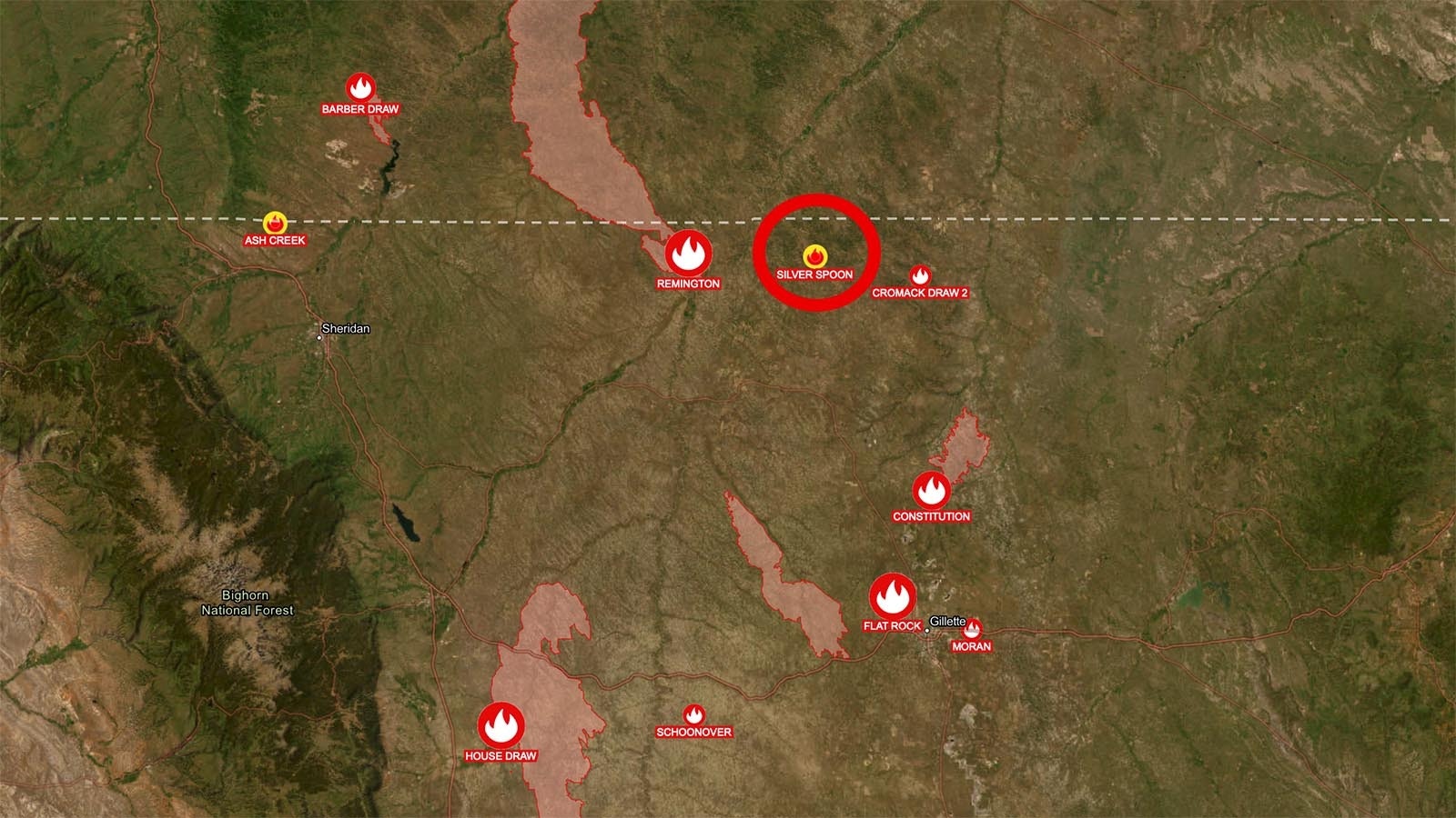 Wildfire map 9 1 24