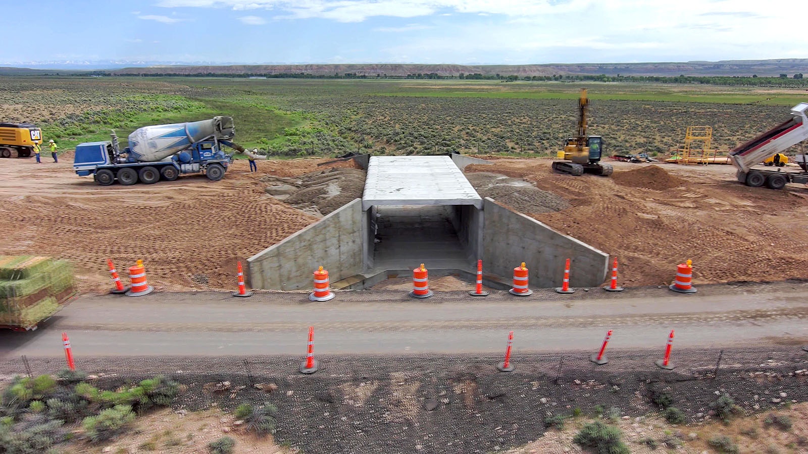 A portion of the recently completed Dry Piney Connectivity Project, which consists of 33.4 miles of 8-foot-tall deer fence and nine underpasses.