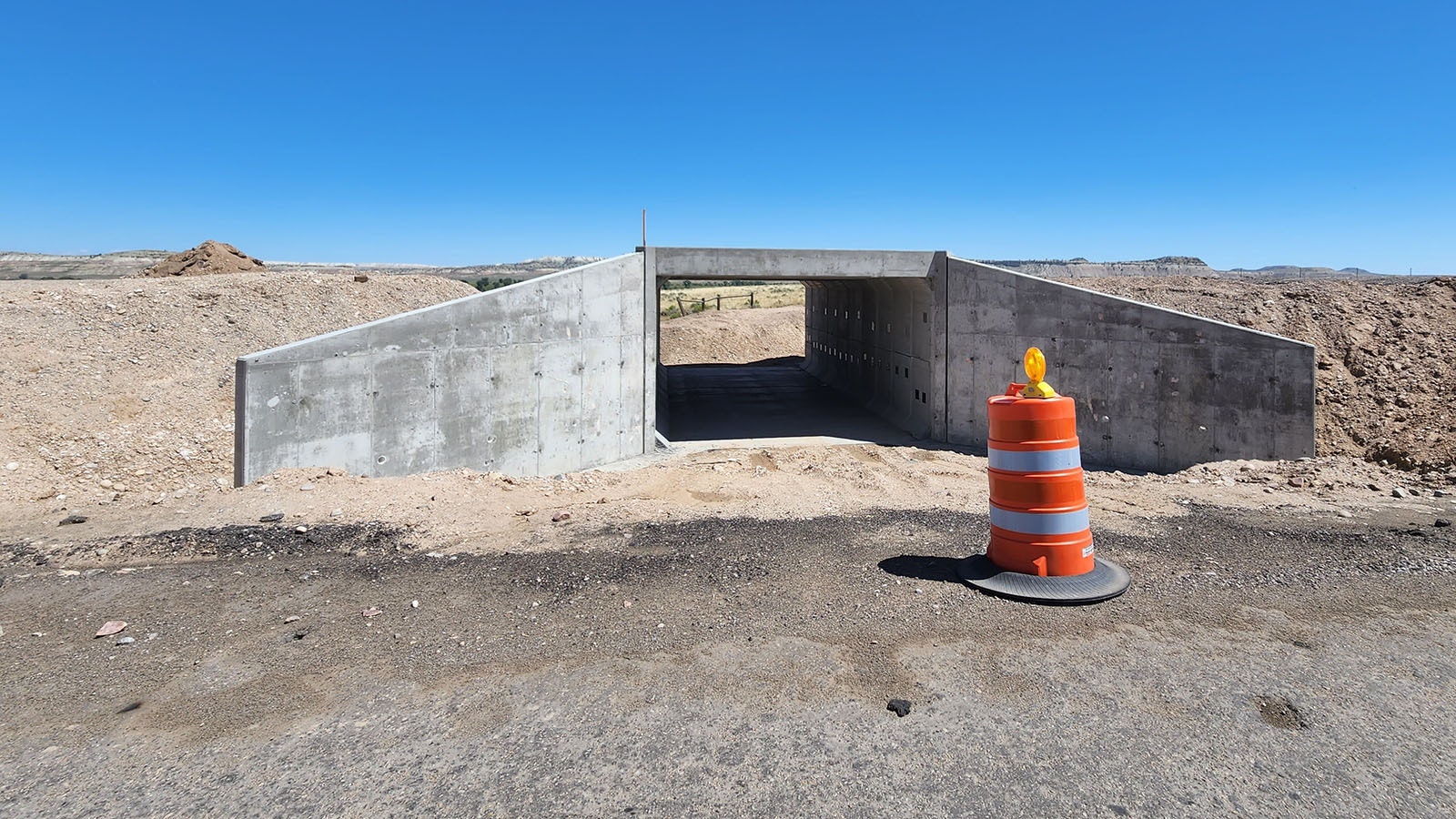 A portion of the recently completed Dry Piney Connectivity Project, which consists of 33.4 miles of 8-foot-tall deer fence and nine underpasses.