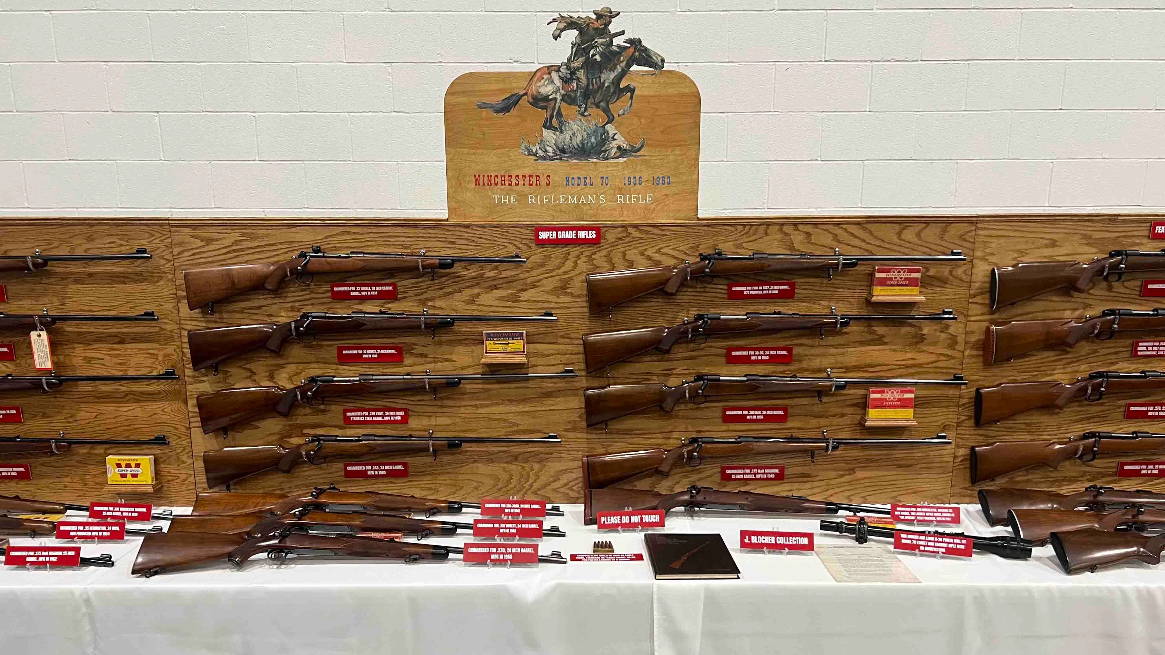 Patience and Jarod Blocker of Gillette have a collection of Winchester Model 70 rifles, spanning the rifles’ classic period, from 1936 to 1963.