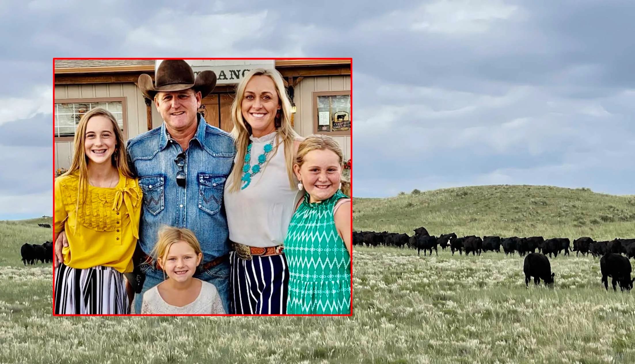 Colorado rancher Scott Saio and his family. A wind project on the Saio ranch, which borders, Wyoming has just been approved.