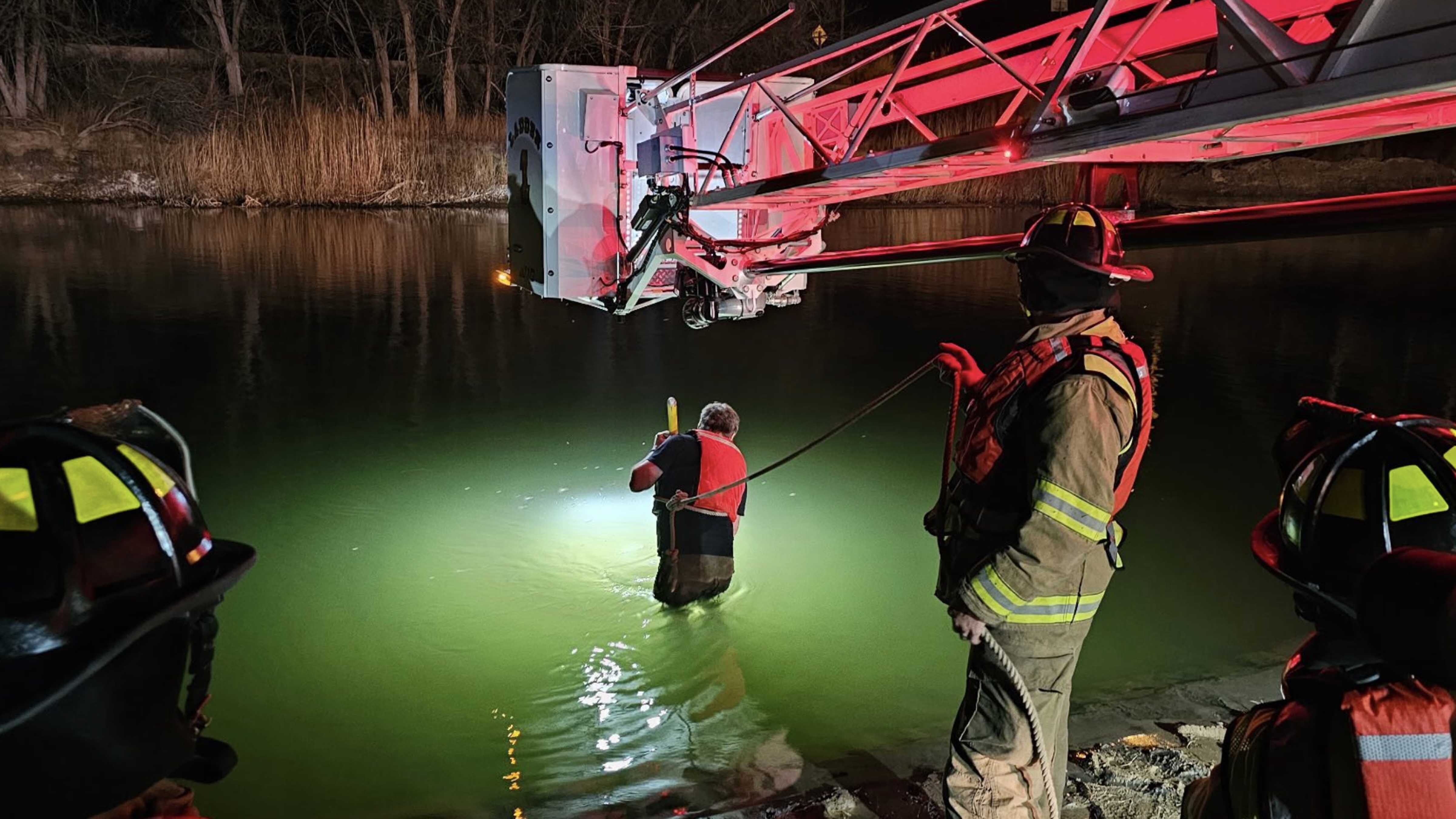 Washakie County first responders mobilized to rescue a reported vehicle that had driven into the Bighorn River. Instead, they recovered a submerged smartphone with its flashlight turned on. “We were impressed that it was still on,” said the fire chief.