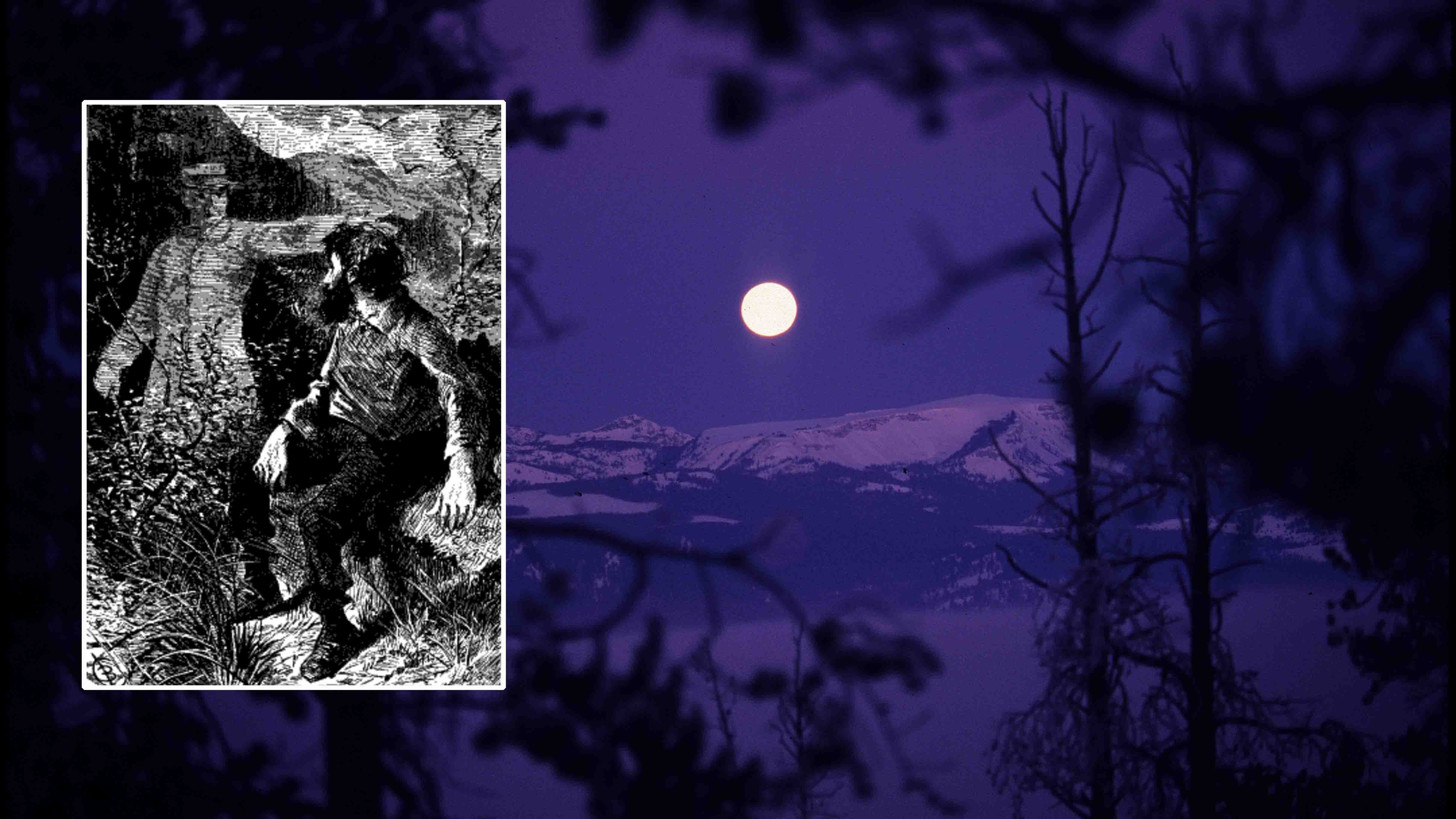 In 1870, Truman Everts was lost in Yellowstone National Park with only two knives and a pair of opera glasses. He was slowly starving as winter set in, his only food roots of thistles. Then ghostly guides appeared to guide him home.